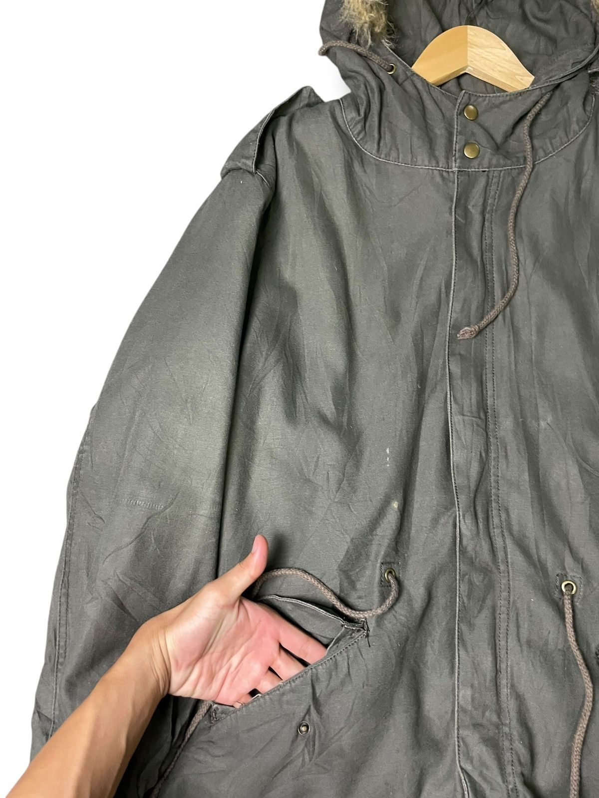 Japanese Brand Dog House Military Mink Fur Coat (51) Size US M / EU 48-50 / 2 - 7 Thumbnail