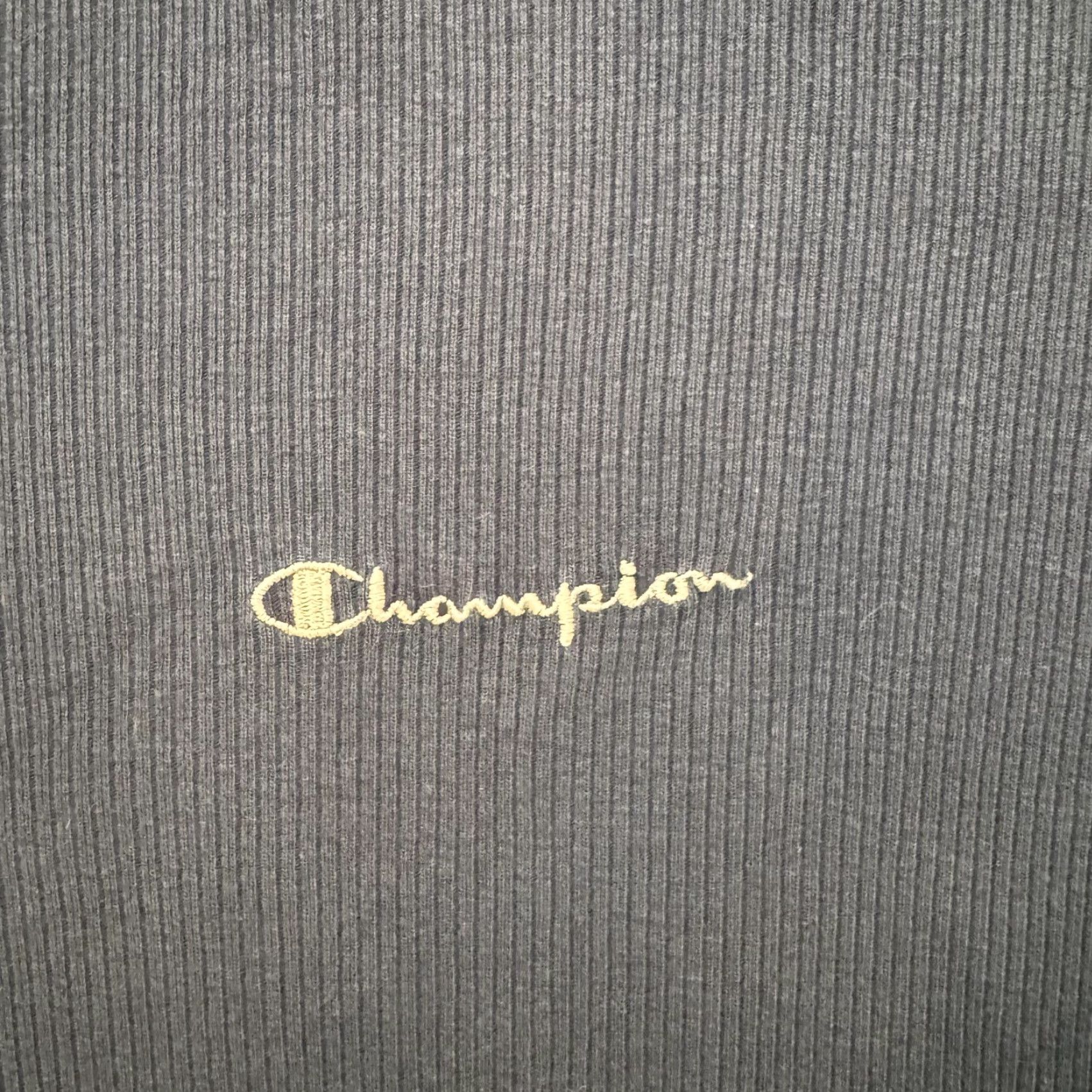 Champion Champion Shirt Mens Large Blue Ribbed Embroidered Crewneck Casual Tee Size US L / EU 52-54 / 3 - 2 Thumbnail