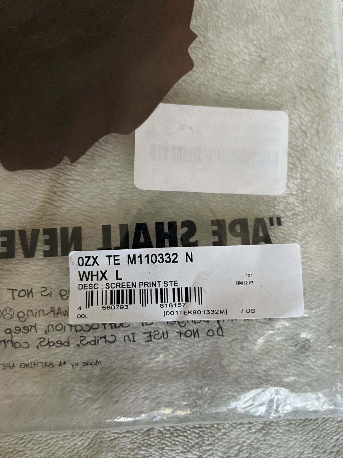 Bape Bape College Tee (FW25) Size US L / EU 52-54 / 3 - 11 Thumbnail