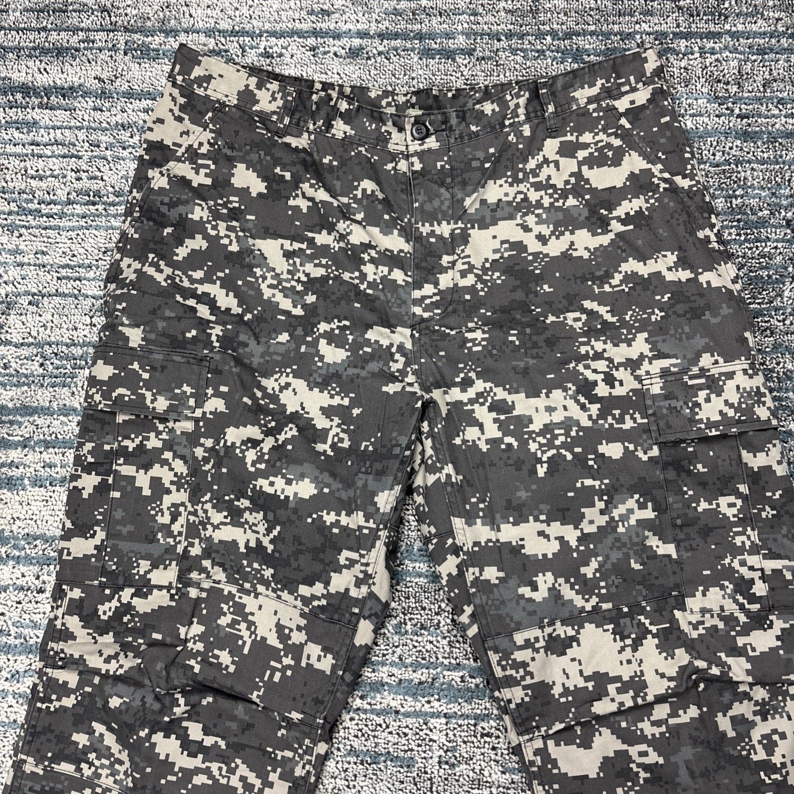 & Other Stories US Army Cargo Pants Mens XL 39/32 Camouflage Canvas Size US 39 - 3 Thumbnail