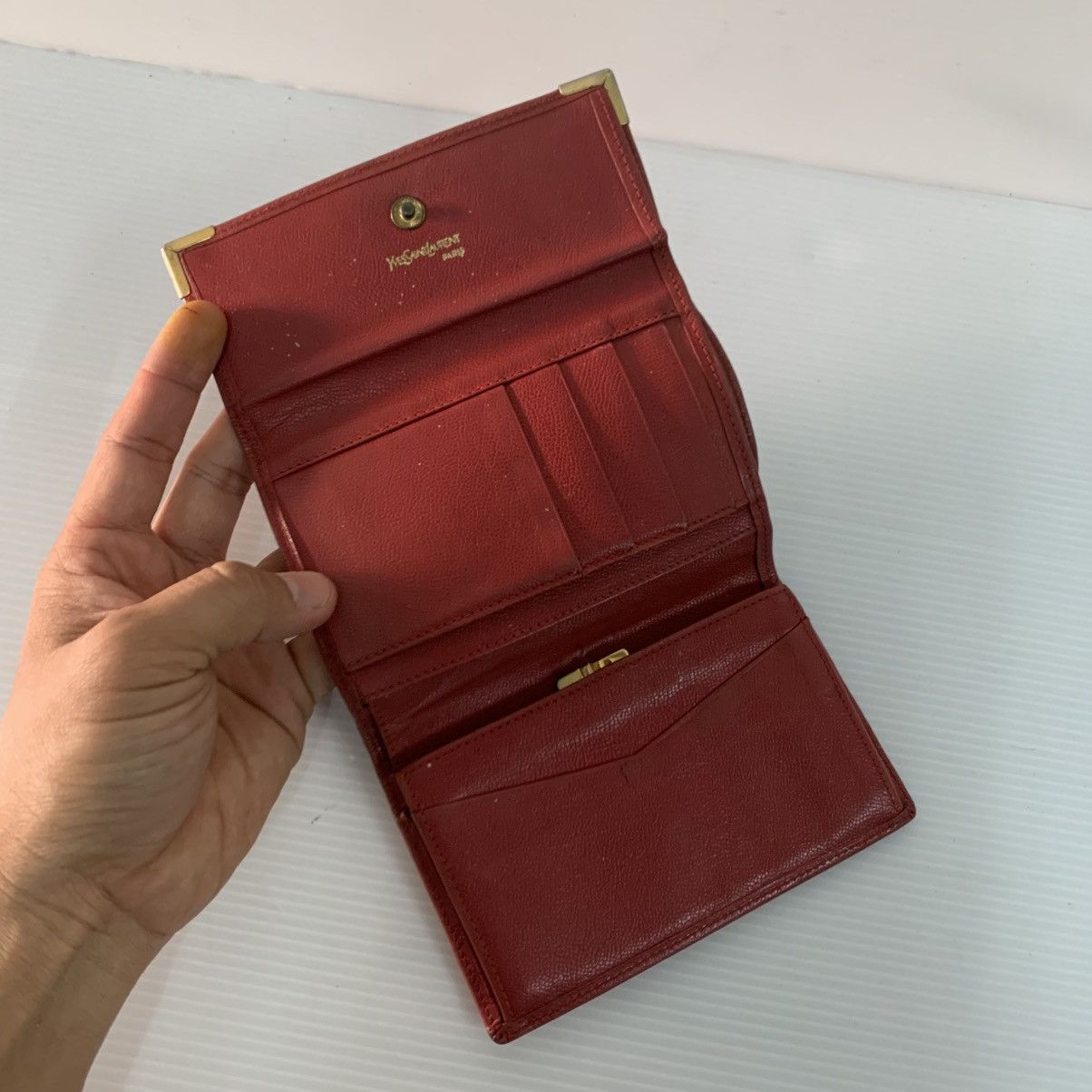 Yves Saint Laurent Yves Saint Laurent Leather Wallet Size ONE SIZE - 7 Thumbnail
