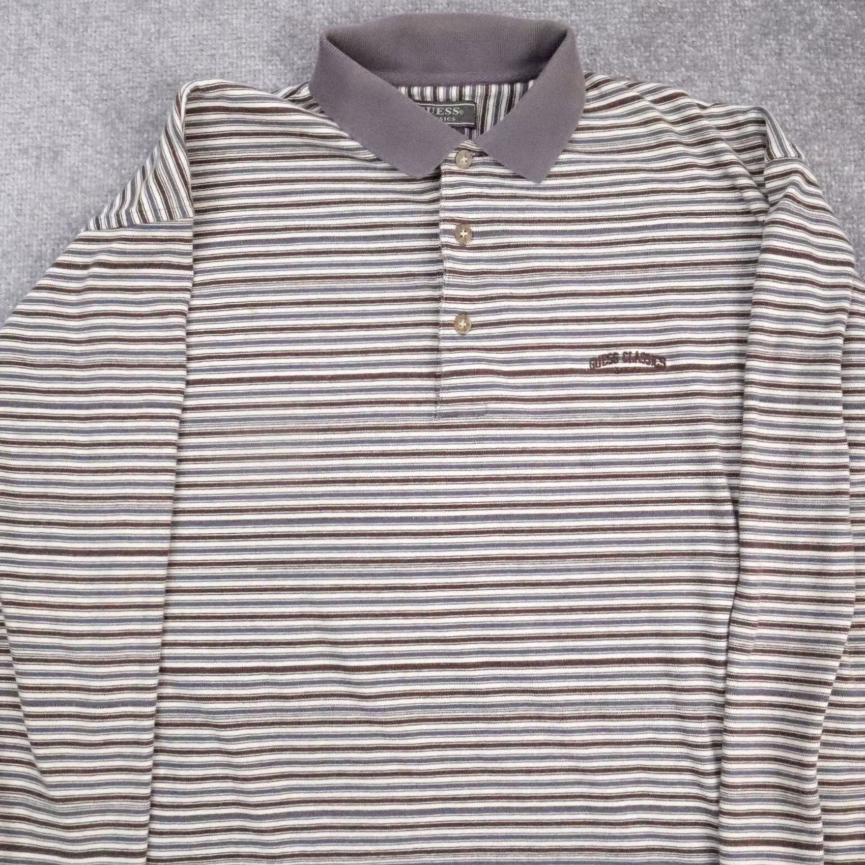 Guess GUESS Classics Shirt Medium Multicolor Long Sleeve Collared Cotton 90s VTG Size US M / EU 48-50 / 2 - 5 Thumbnail