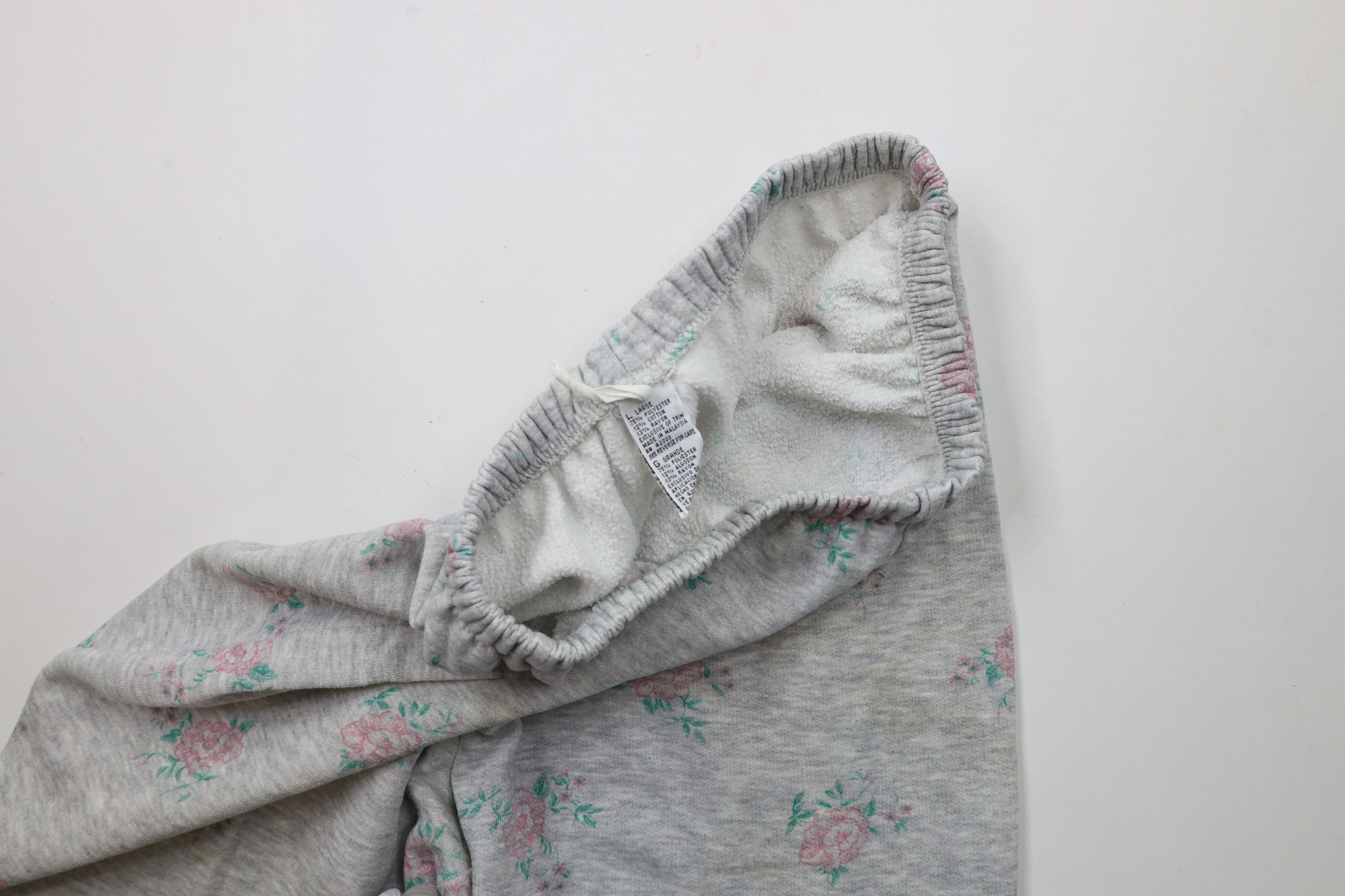 Vintage Vintage 90s Country Primitive Rose Flower Sweatpants Joggers Size 28" / US 6 / IT 42 - 9 Thumbnail