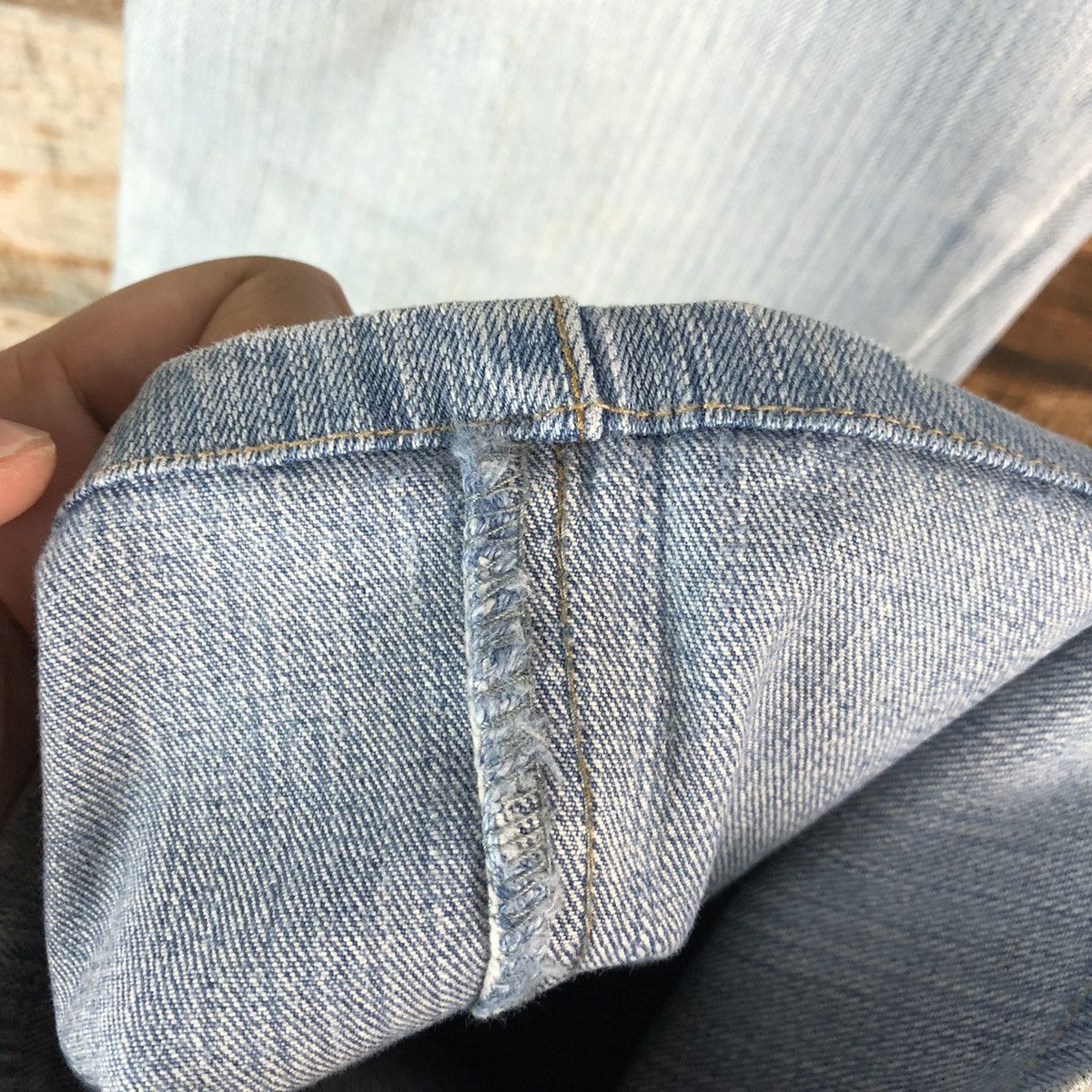 Japanese Brand Back Rush Blue Multipocket bootcut denim Jeans #A2430 Size 27" / US 4 / IT 40 - 11 Thumbnail