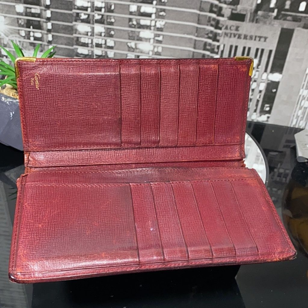 Cartier Authentic Cartier Leather Wallet Size ONE SIZE - 7 Thumbnail