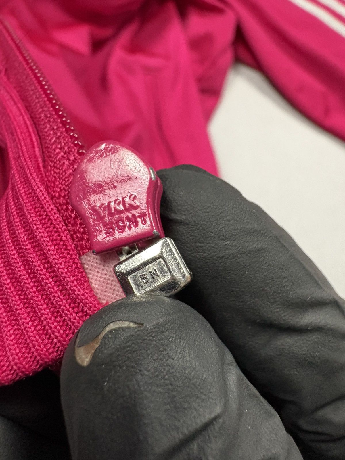 Adidas Vintage 2000s Adidas Trefoil Logo Track Jacket Pink Zip Y2K Size M / US 6-8 / IT 42-44 - 18 Thumbnail