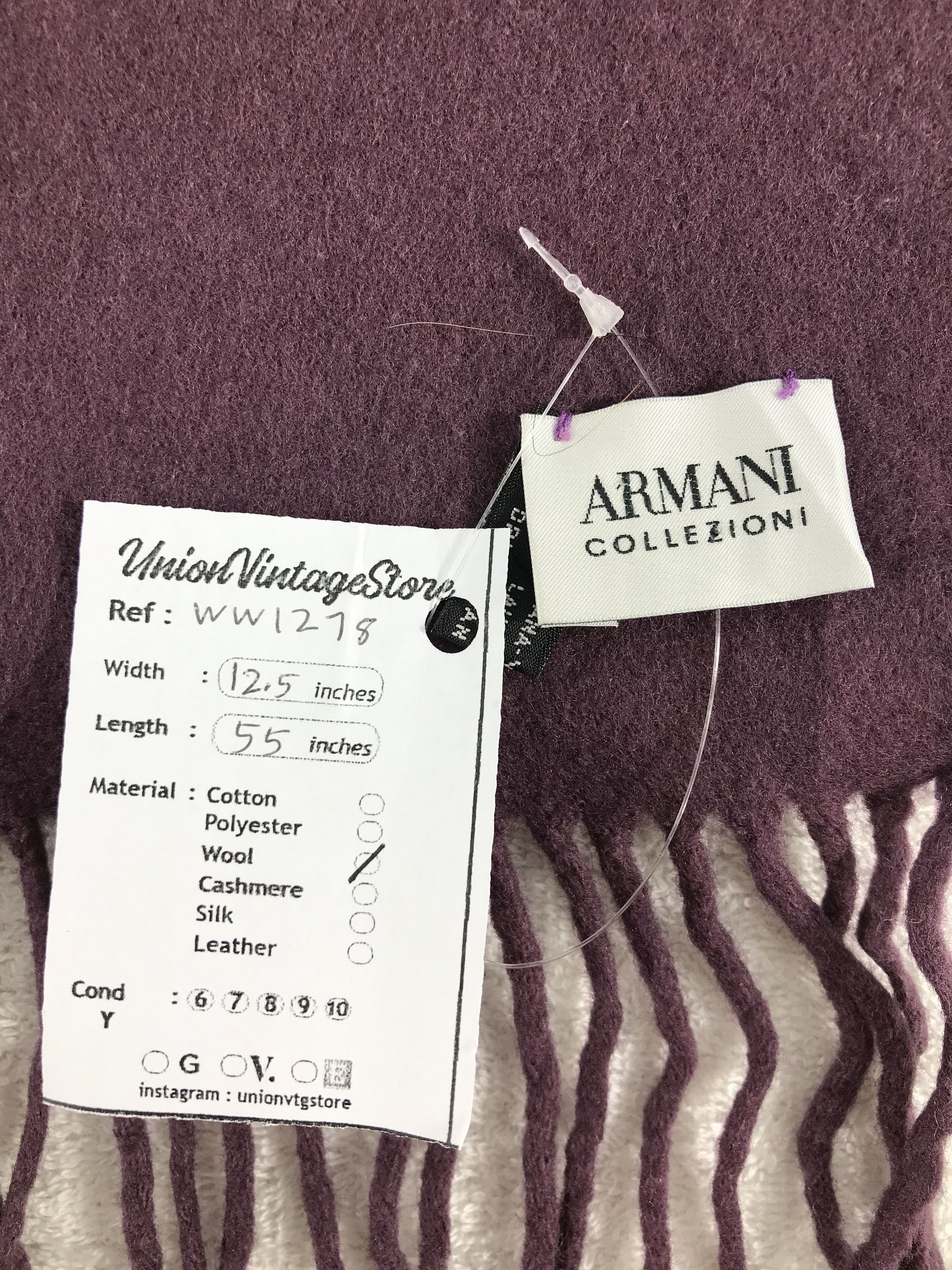Armani Armani Scarf / Muffler / Neckwear - WW1278 Size ONE SIZE - 5 Thumbnail
