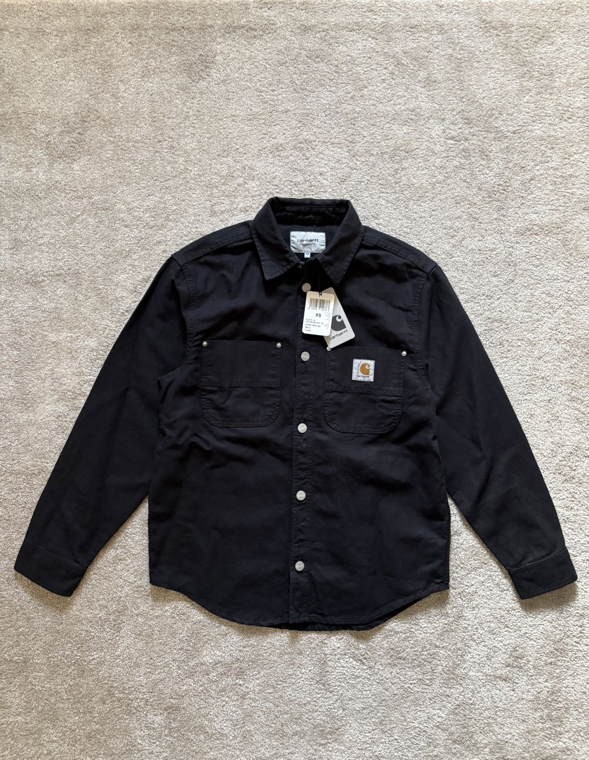 Carhartt Wip Carhartt WIP Walter Shirt Jacket – Black Rinsed / Size XS Size US XS / EU 42 / 0 - 1 Thumbnail