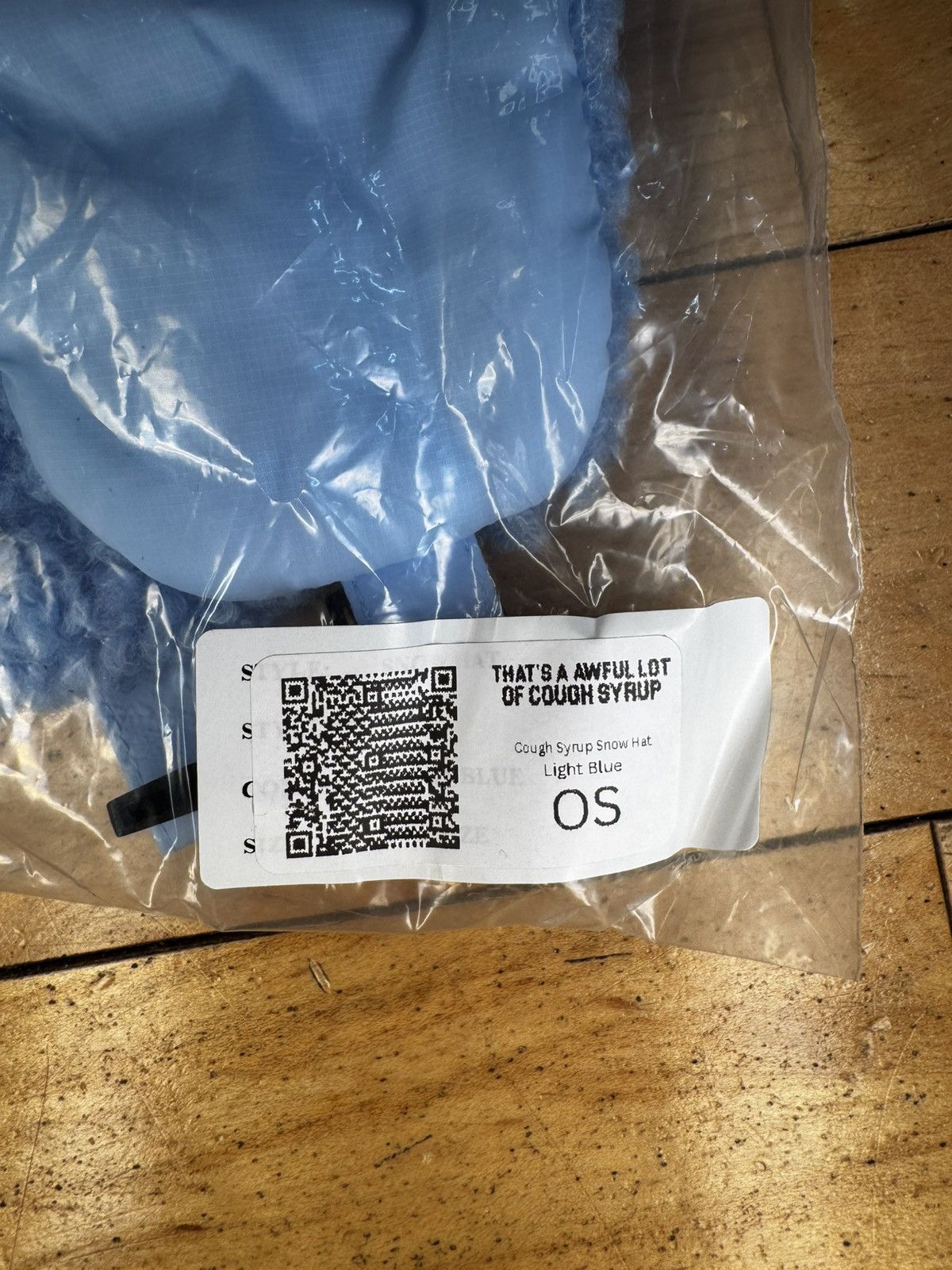 Other That’s A Awful lot Of Cough Syrup Blue Trapper Hat OS Size ONE SIZE - 5 Thumbnail