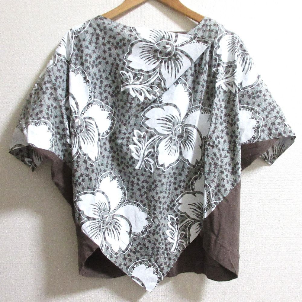 Vivienne Westwood Vivienne Westwood RED LABEL Flower Print Deformed Cutsew Cotton Tops DUTY FREE for USA