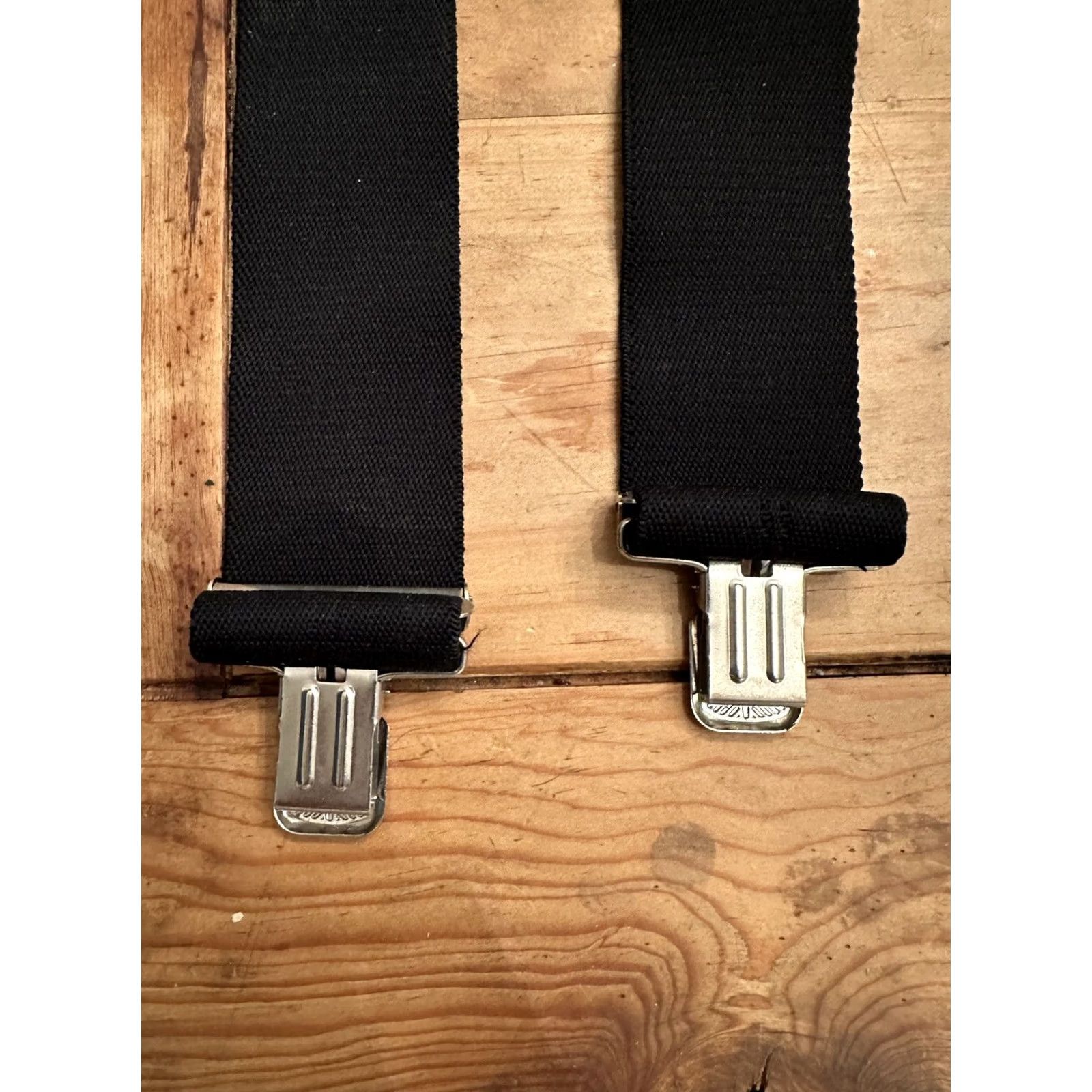 Vintage VINTAGE Easy Riders Suspender Men Black Orange Flame's Rare Adjustable Clip Biker Harley Width One Size Size ONE SIZE - 7 Thumbnail