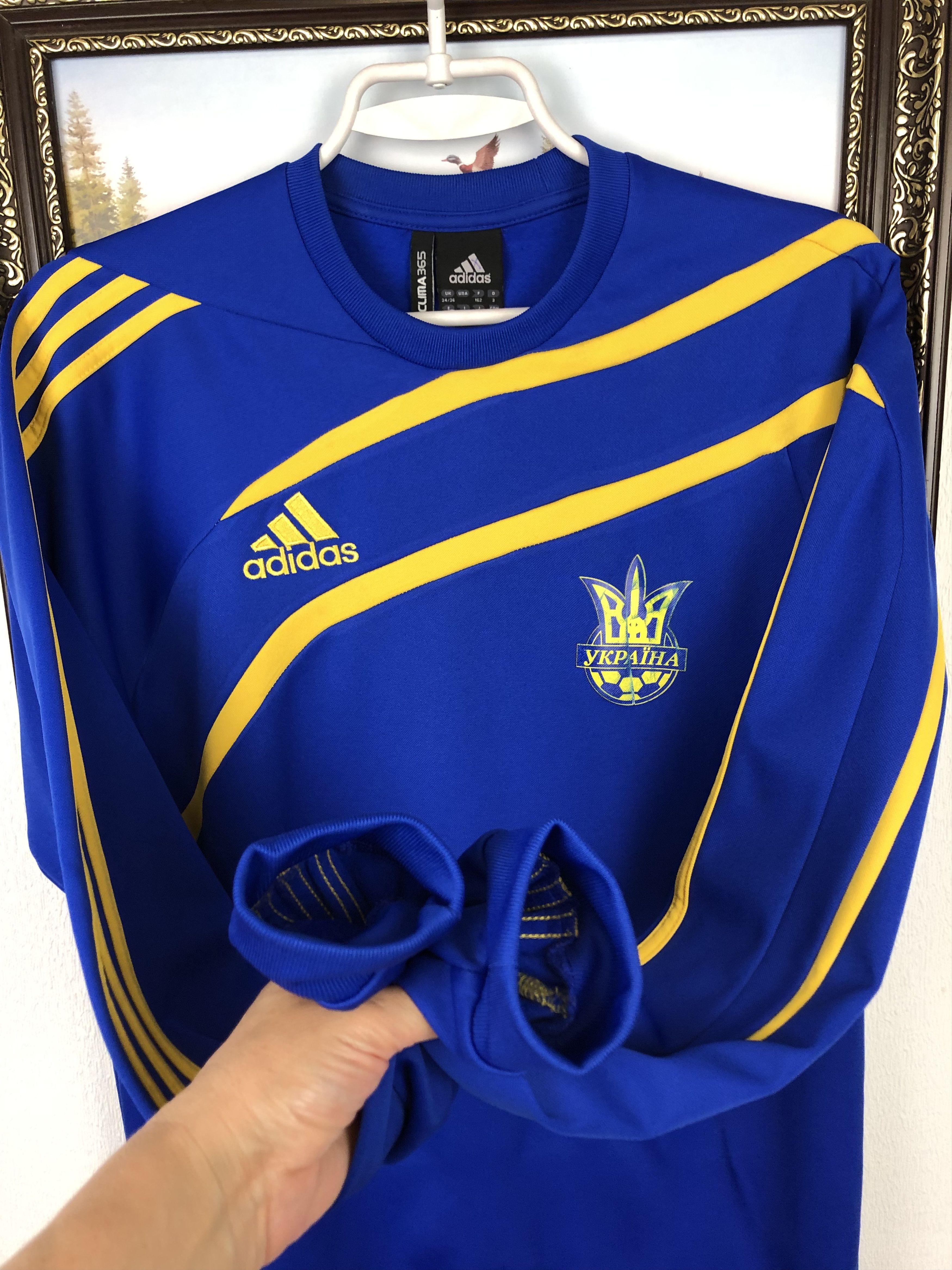 Adidas Vintage Adidas Ukraine Football Sweatshirt Women Soccer Size US M / EU 48-50 / 2 - 6 Thumbnail