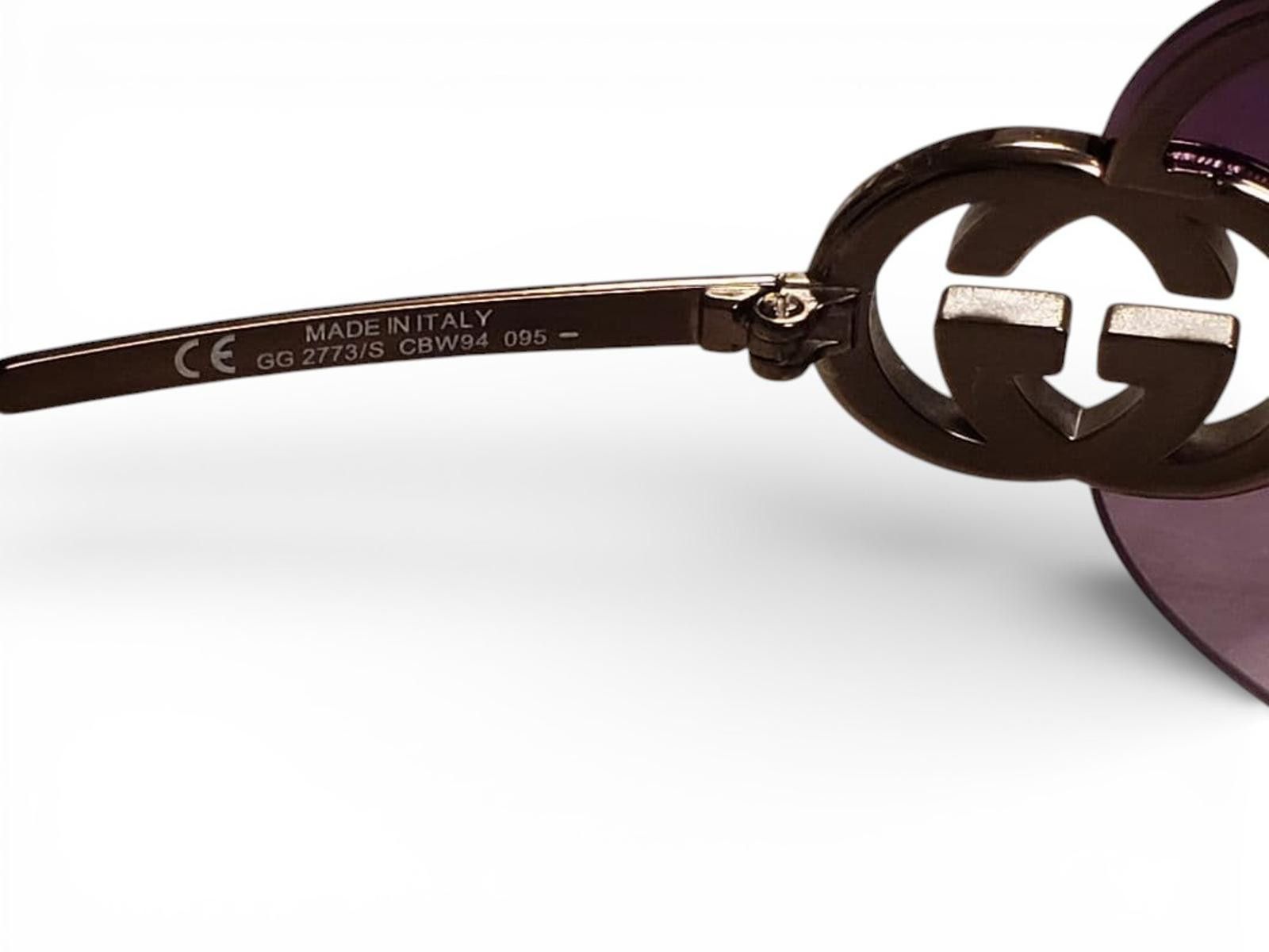 Gucci Gucci - Women's Purple Lens Sunglasses Size ONE SIZE - 2 Thumbnail