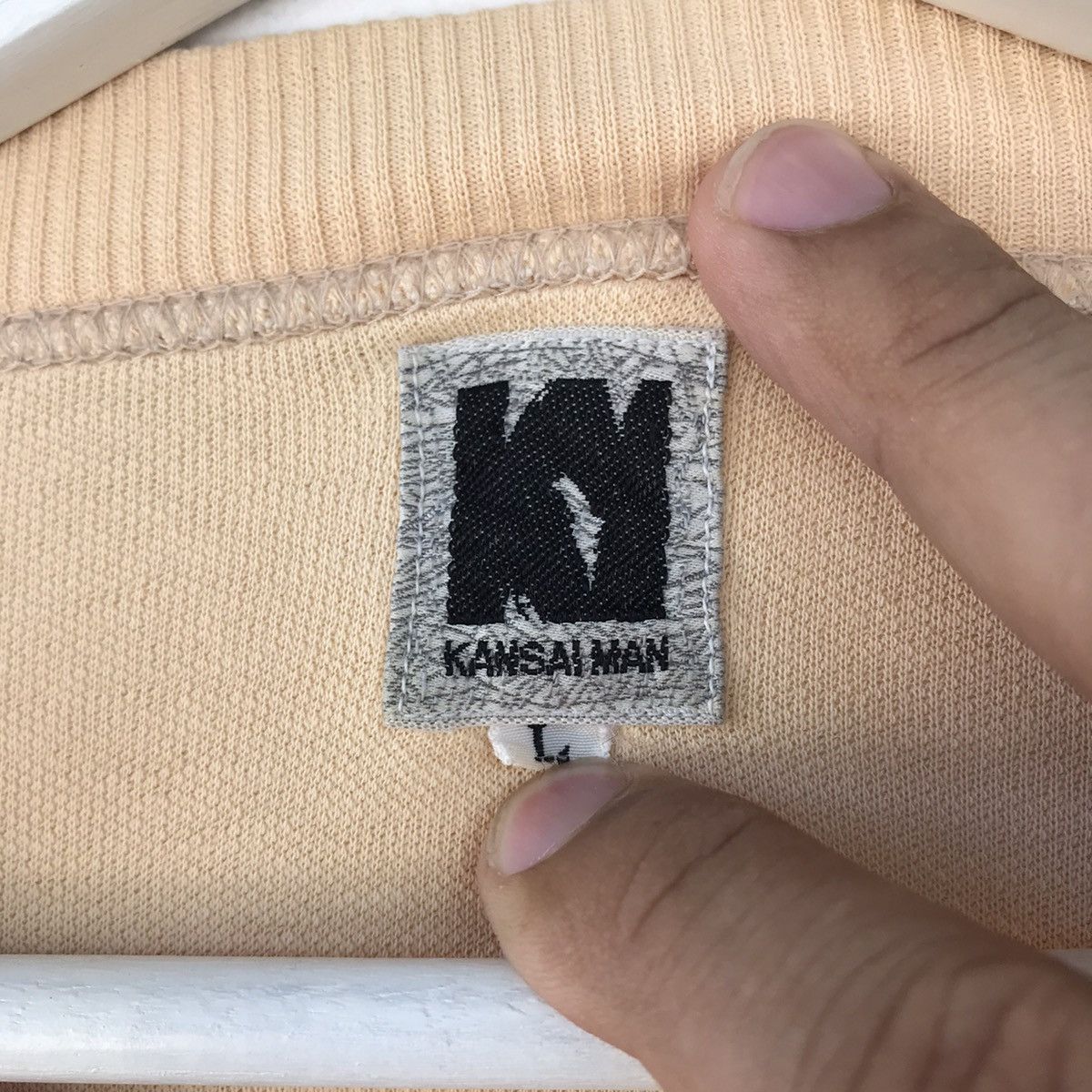 Kansai Yamamoto × Vintage Kansai Yamamoto Man spellout crewneck sweatshirt Size US L / EU 52-54 / 3 - 7 Thumbnail