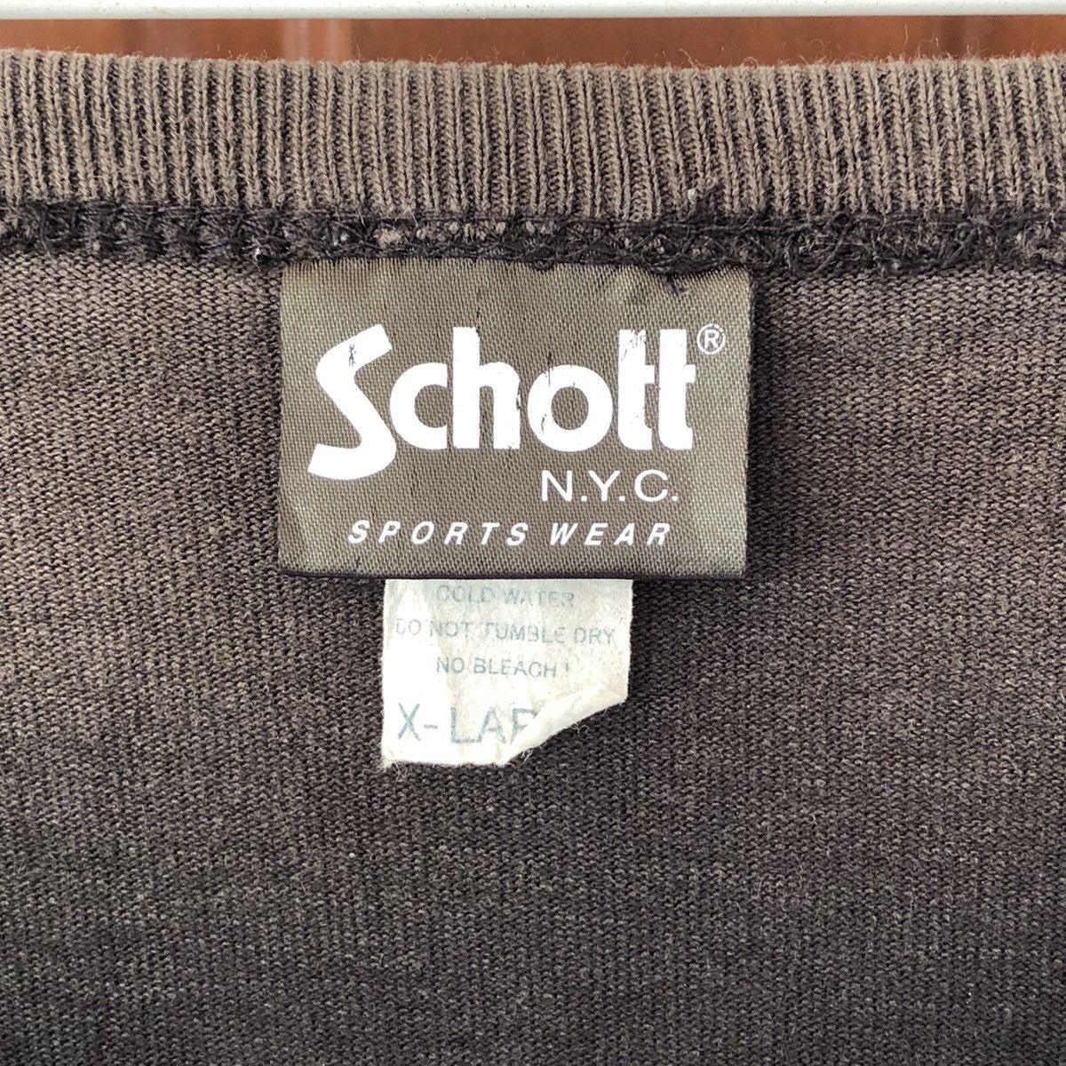 Schott × Vintage Schott N.Y.C. Allover emrbrodery dice oversized tshirt Size US XL / EU 56 / 4 - 5 Thumbnail