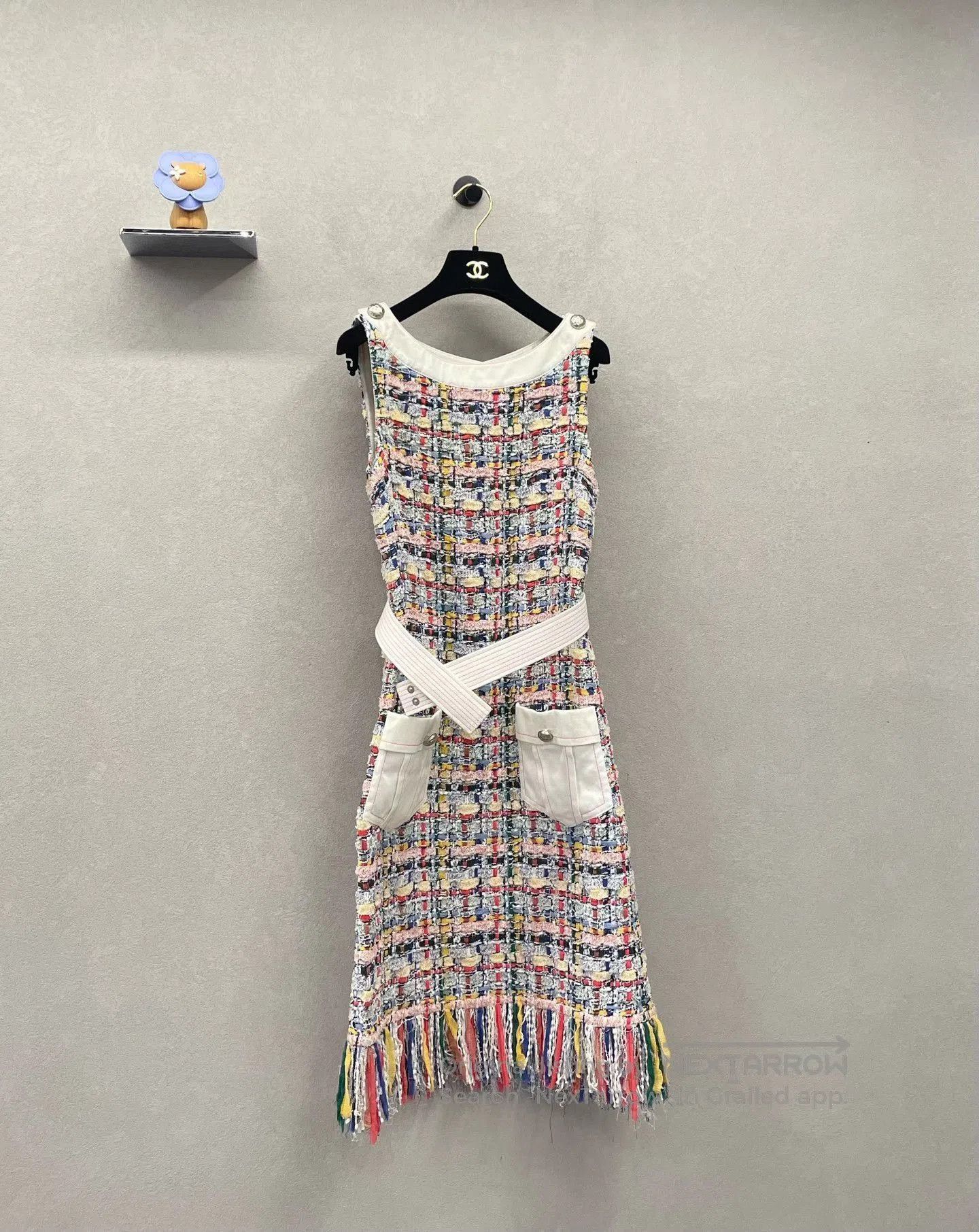 Chanel Chanel Runway Fringe Tweed Dress. Size XS / US 0-2 / IT 36-38 - 3 Thumbnail