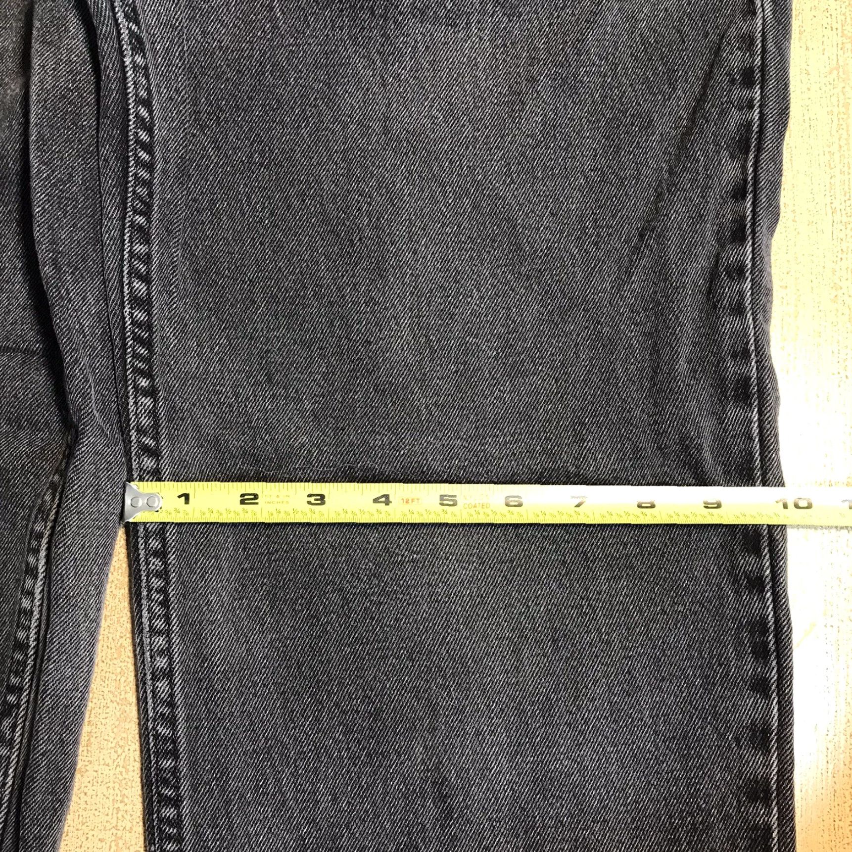 Bugle Boy VINTAGE Bugle Boy Jeans Womens 29x26 Cropped Denim Black 90s Skater Grunge Lightweight Distressed Cropped Metal Zipper Button Womens Size 29" - 7 Thumbnail