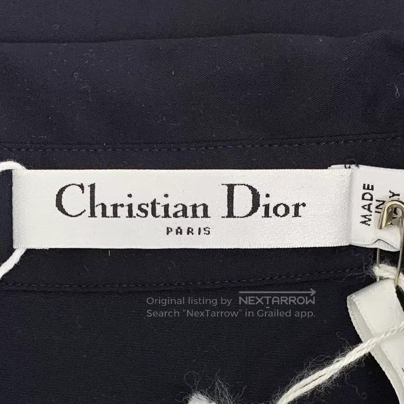 Dior Dior Dark blue badge diamond cotton lapel single-breasted Size XS / US 0-2 / IT 36-38 - 5 Thumbnail