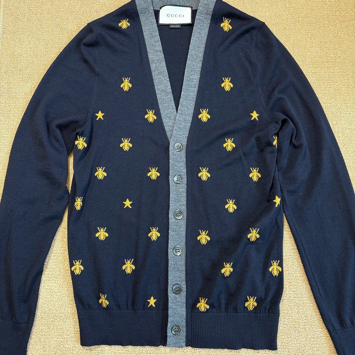 Gucci Gucci Bee and Star Pattern Cardigan Size XS Size US XS / EU 42 / 0 - 1 Thumbnail