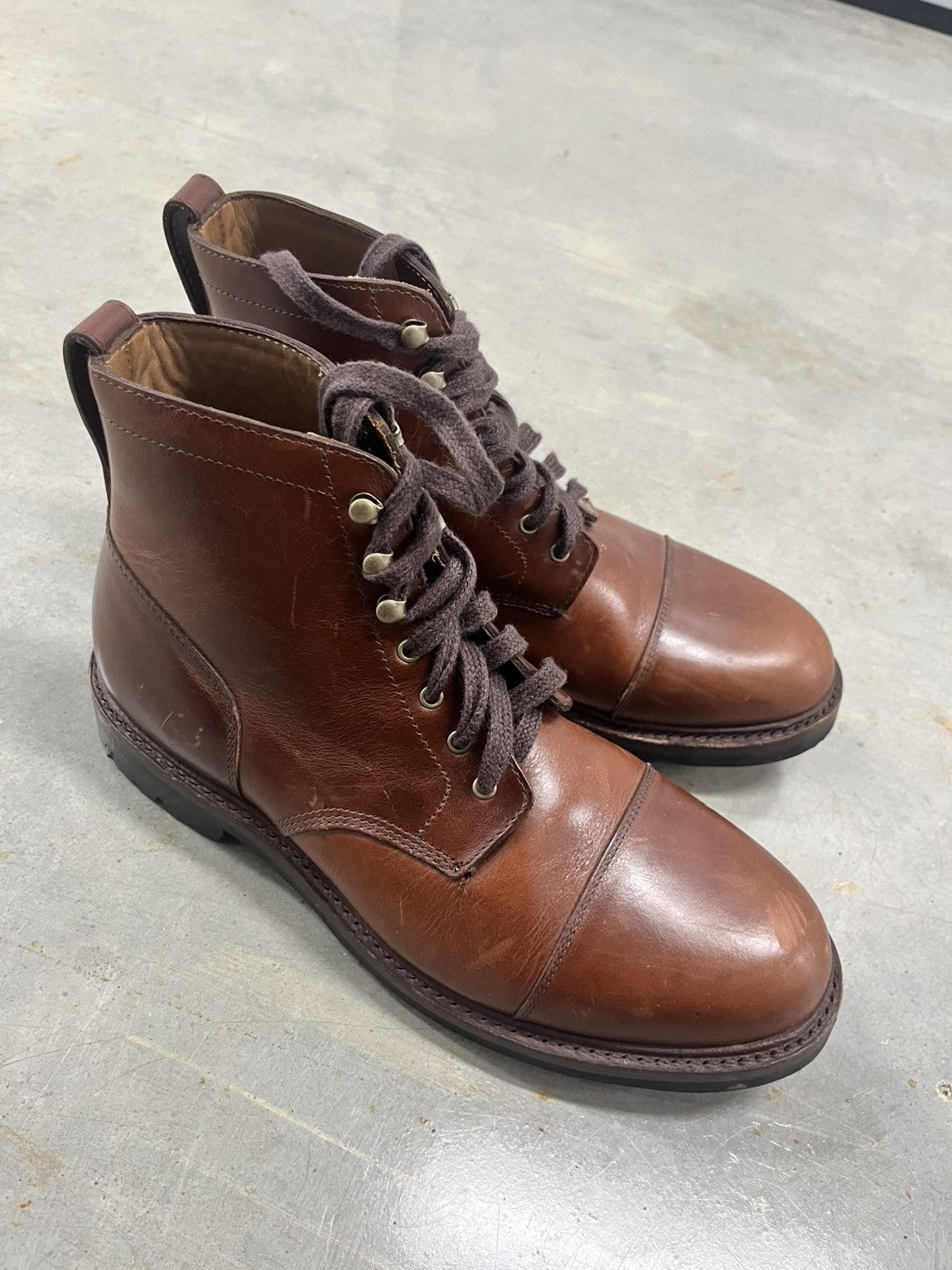 Kenton Cap Toe Boots Burnished Tobacco