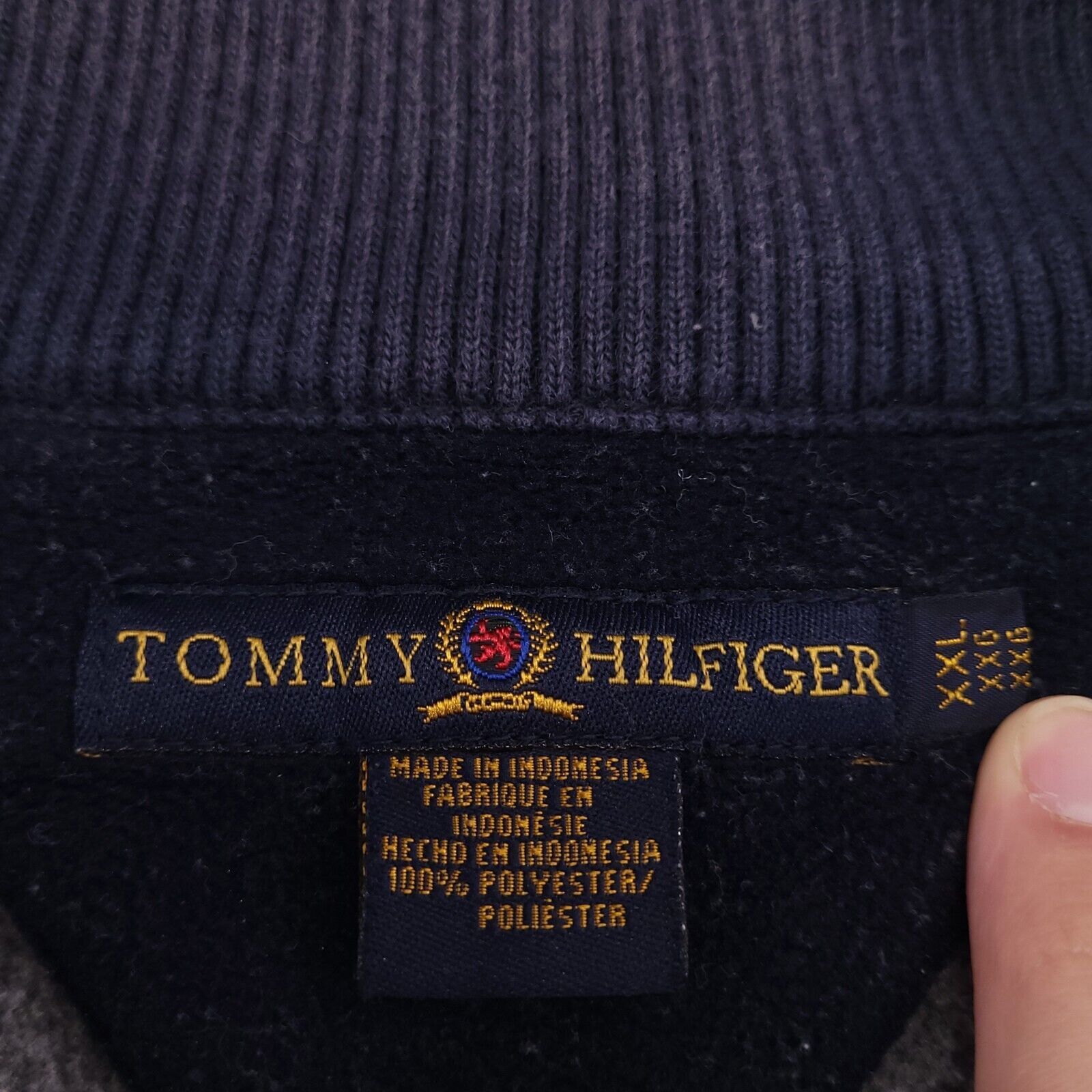 Tommy Hilfiger Tommy Hilfiger Pullover 1/4 Zip Jacket Mens Size 2XL Gray Size US XXL / EU 58 / 5 - 3 Thumbnail