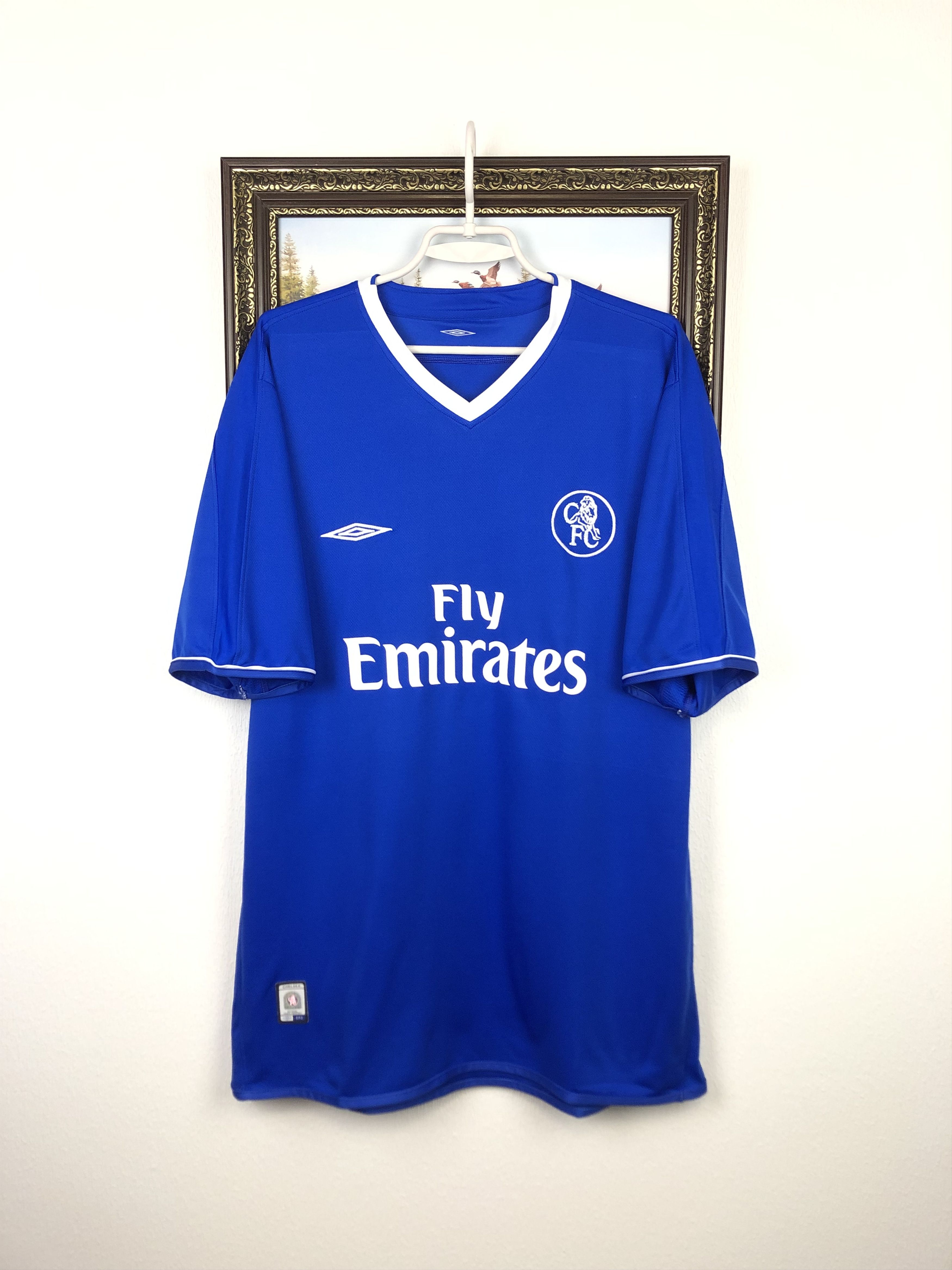 Vintage Chelsea Home football shirt 2003 Soccer Umbro Jersey Trikot Size US XXL / EU 58 / 5 - 1 Thumbnail