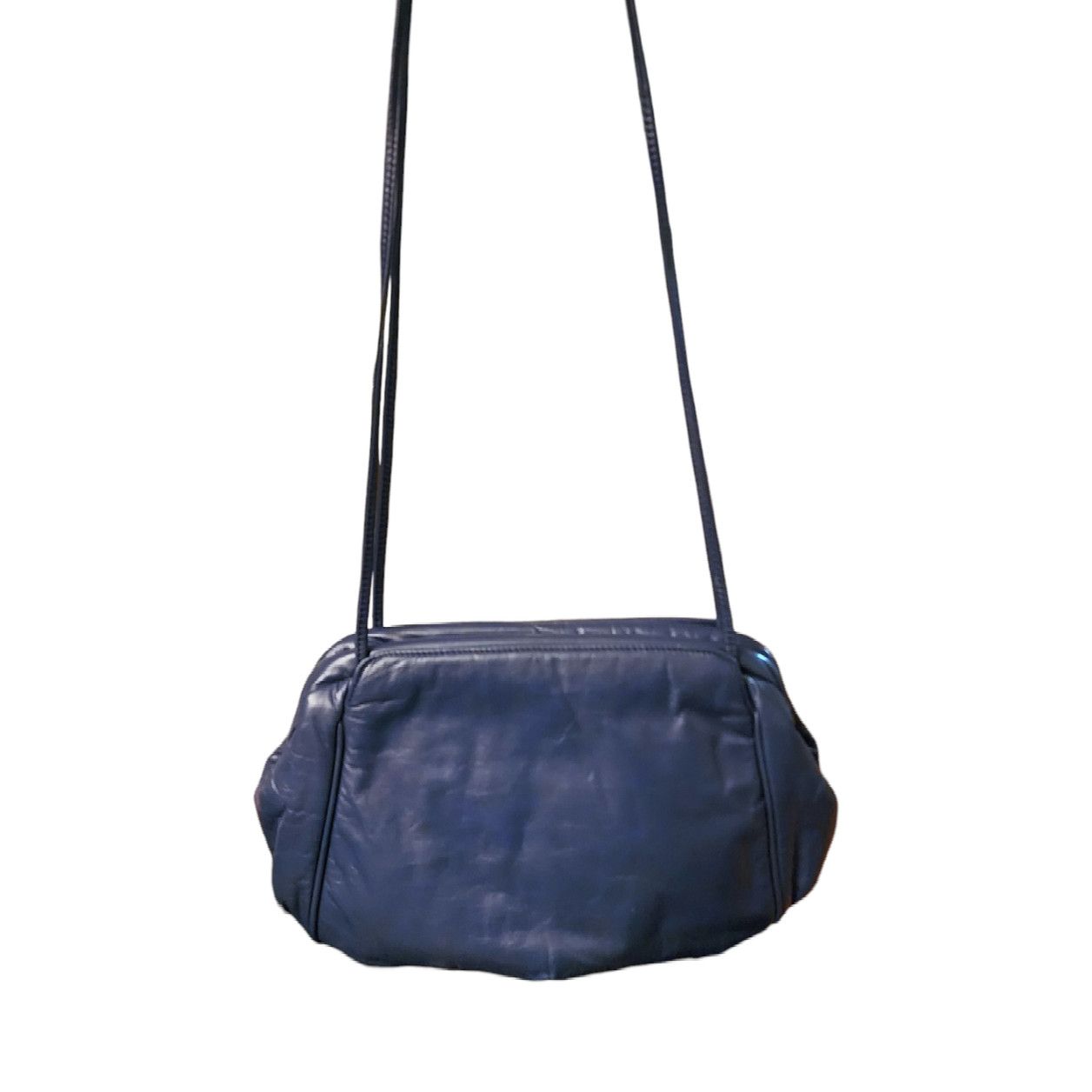 Other Unbranded blue, all leather clutch shoulder bag Size ONE SIZE - 2 Thumbnail