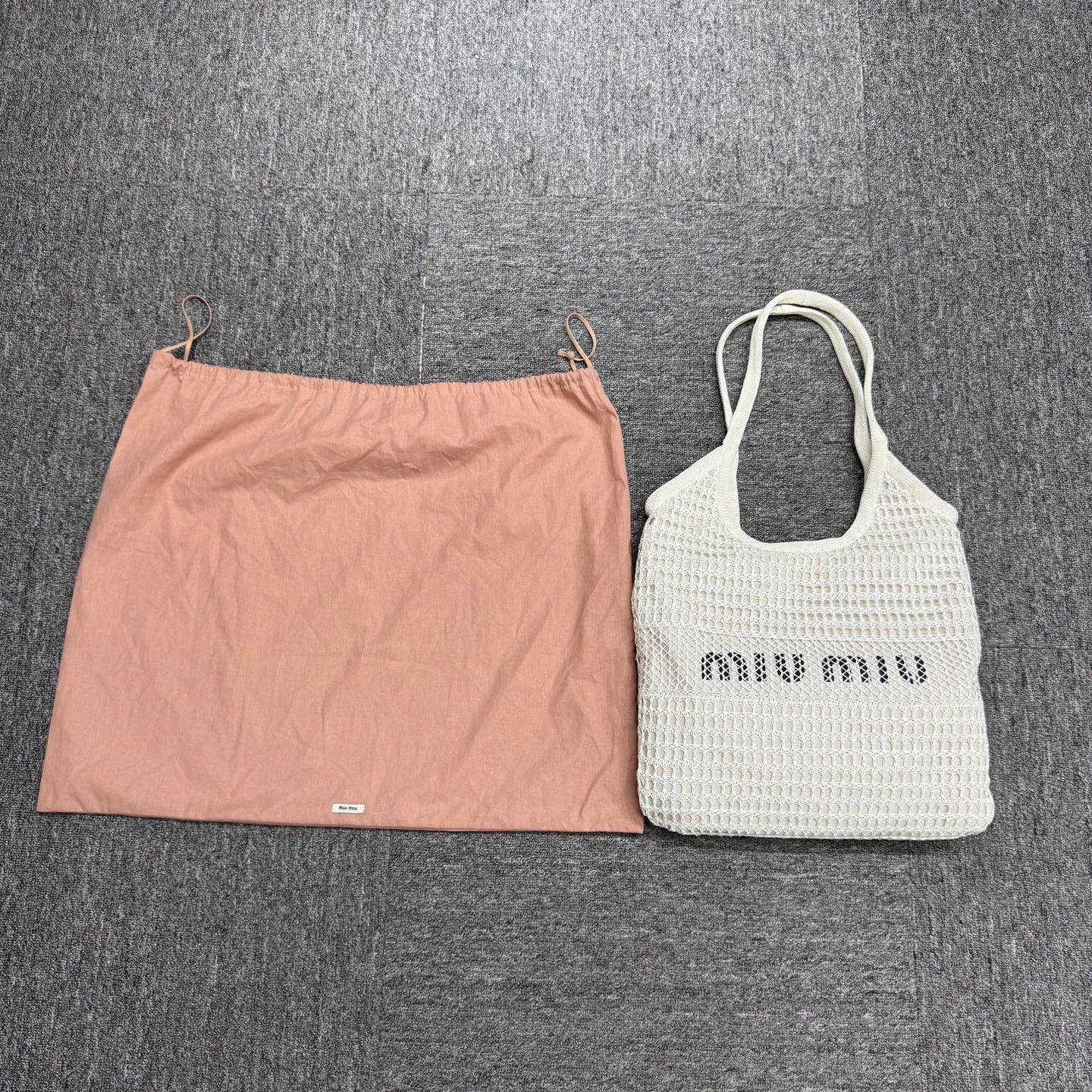Miu Miu MIU MIU Women's Woven Tote Bag 34*33cm New Size ONE SIZE - 1 Thumbnail