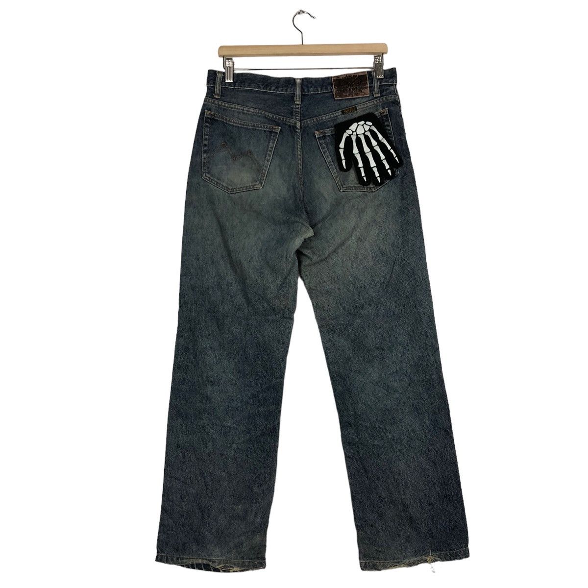 Japanese Brand 🔥90’s RARE DESIGN DISTRESSEDDENIM JEANS MAVERIC JAPAN Size US 30 / EU 46 - 8 Thumbnail