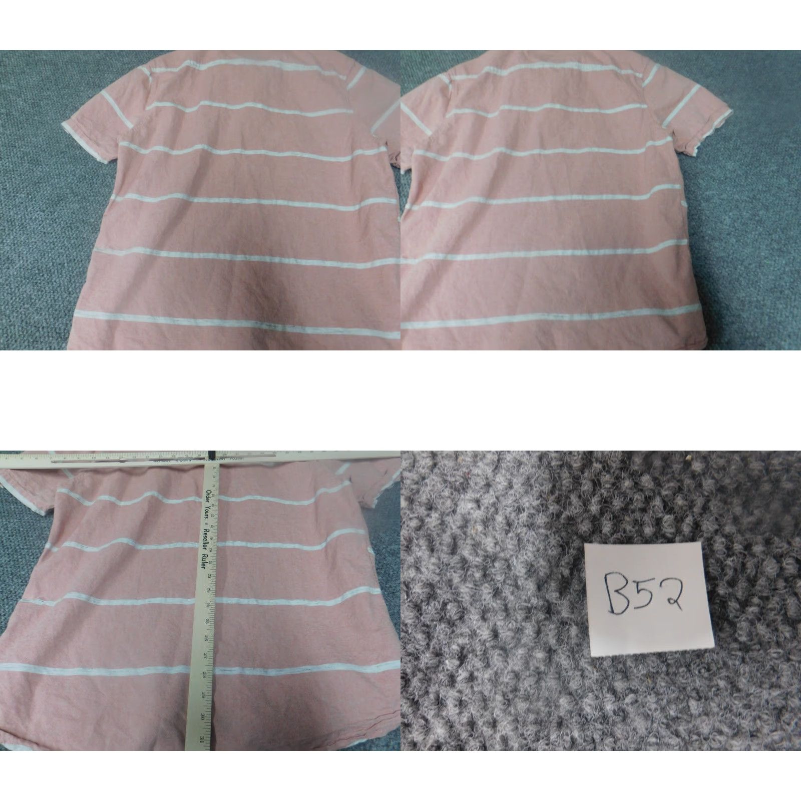 Quiksilver Quiksilver Shirt Mens XL Pink Lightweight Button-Down Short Sleeve Plaid Cotton Knit Size US XL / EU 56 / 4 - 8 Thumbnail