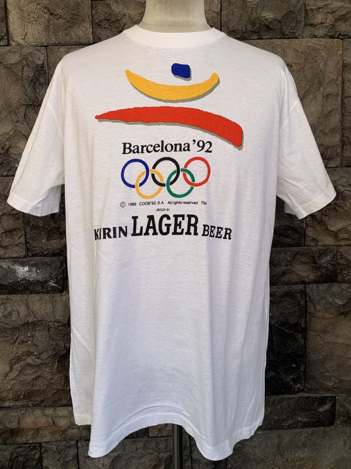 USA Olympics Vintage Barcelona Olympic 1992 Kirin Leger T shirt Size US L / EU 52-54 / 3 - 1 Thumbnail
