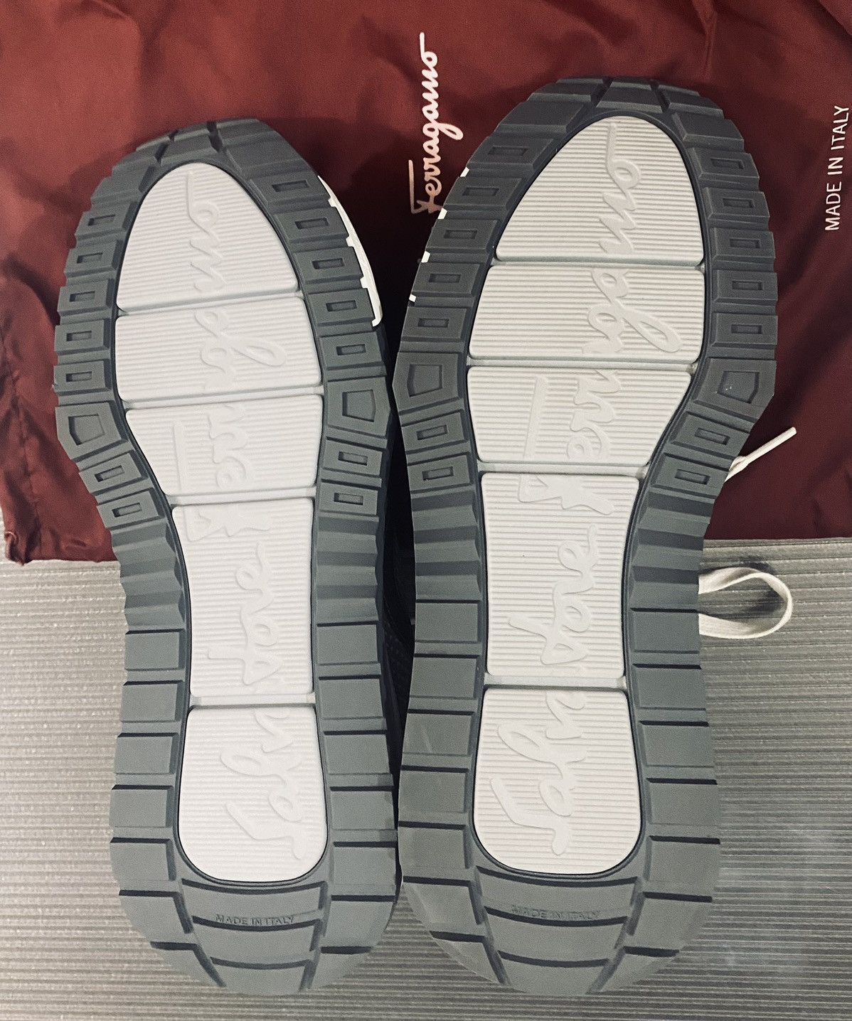Salvatore Ferragamo Ferragamo 🇮🇹 Brooklyn greys gancini techno sneakers 9 NEW Size US 9 / EU 42 - 10 Thumbnail