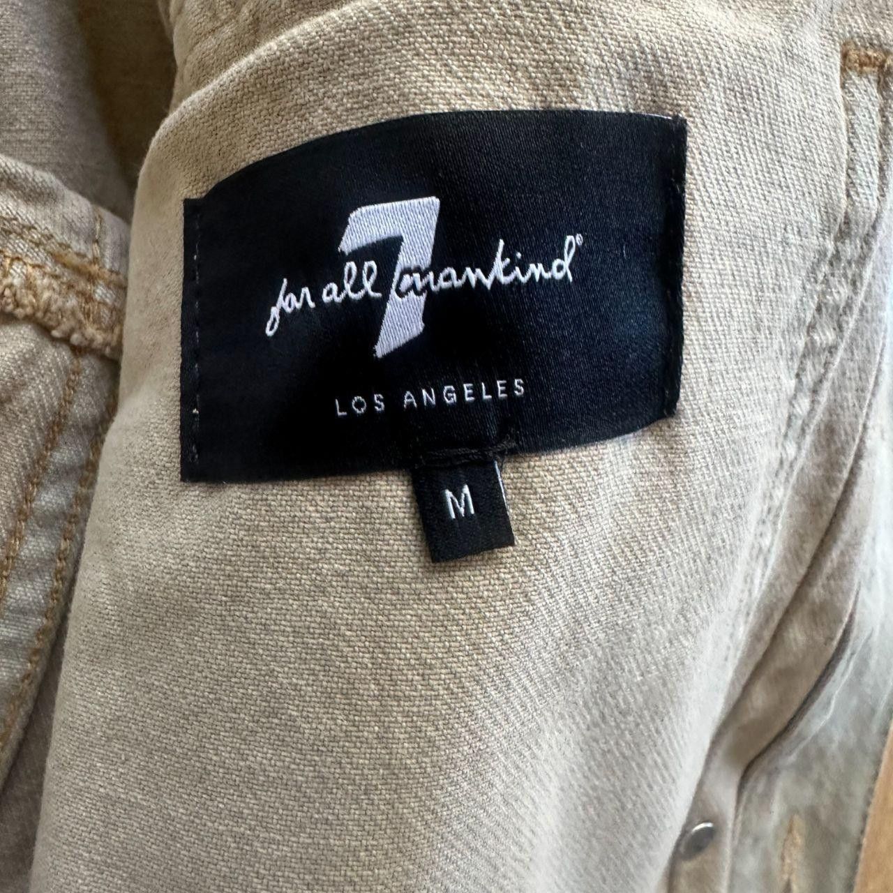 7 For All Mankind 7 For All Mankind Men's Cream and Blue Jacket Size US M / EU 48-50 / 2 - 4 Thumbnail