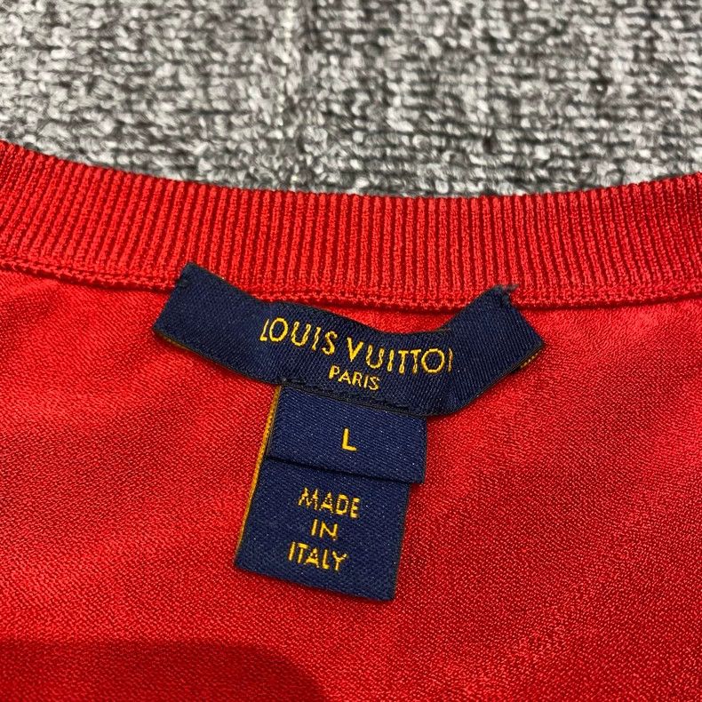 Louis Vuitton Louis Vuitton Limited Red Lipstick Love Knitted Short Slee Size US L / EU 52-54 / 3 - 4 Thumbnail