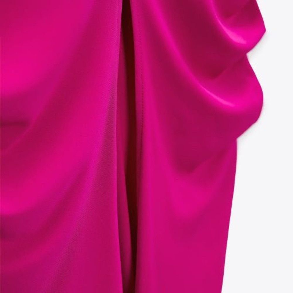Zara ZARA DRAPED SIDE SKIRT SIZE M Size 29" - 4 Thumbnail
