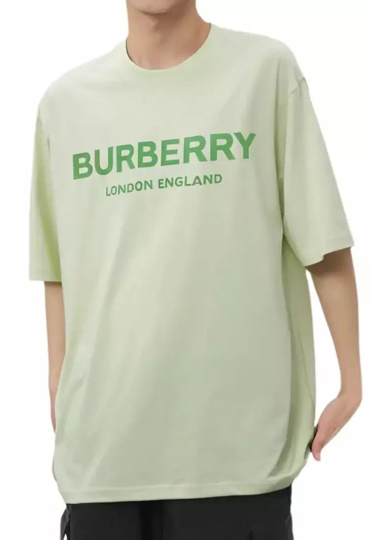 Burberry o1w1db10326 Ellison Logo T-Shirt in Pistachio Size US L / EU 52-54 / 3 - 4 Thumbnail