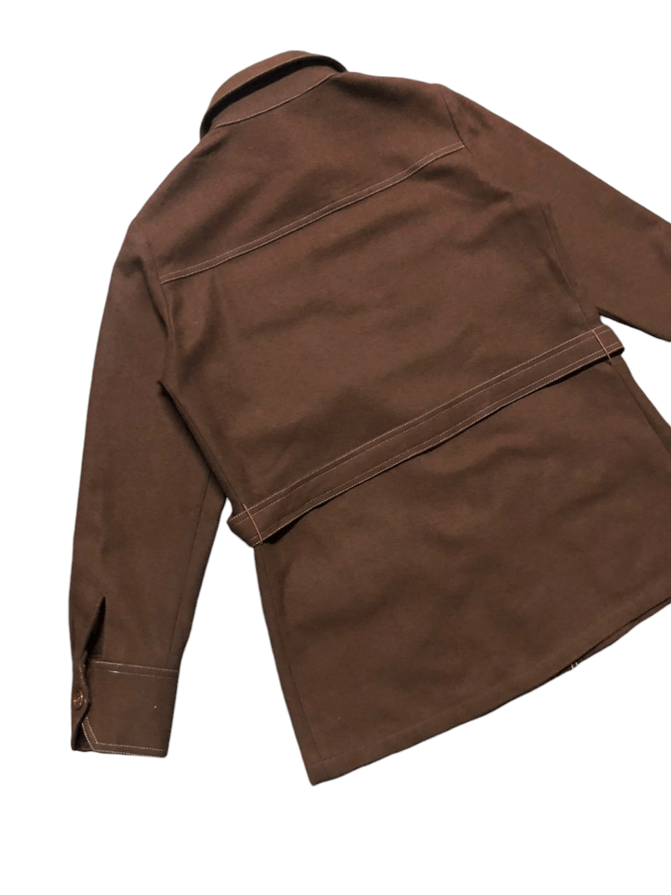 Japanese Brand × Vintage Vintage 70s Aspen Wool blend Belted Jacket brown Size M / US 6-8 / IT 42-44 - 6 Thumbnail