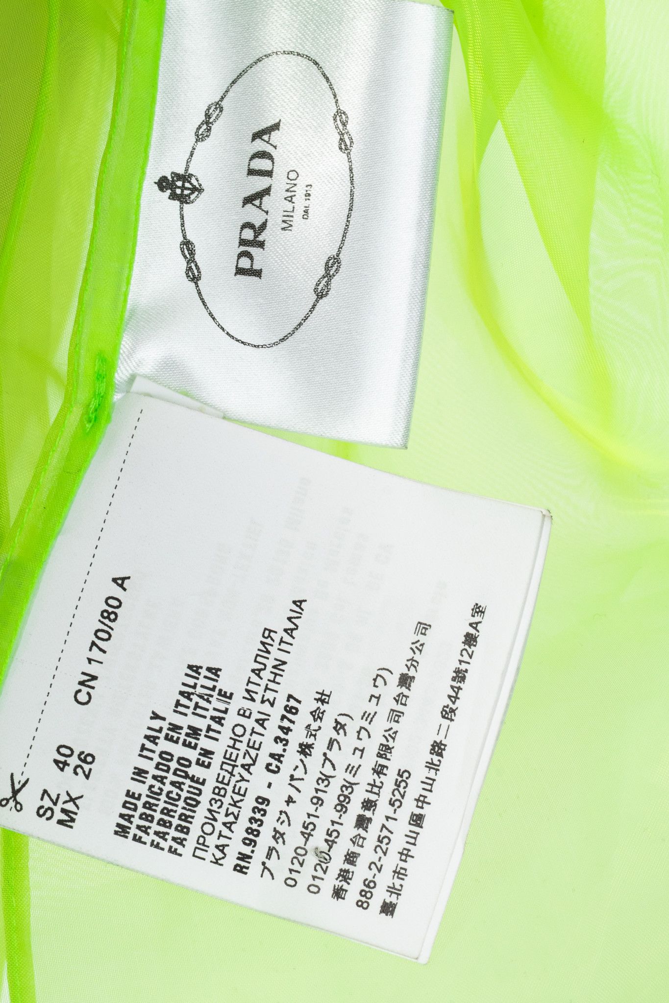 Prada Prada AW/18 Runway Organza Tie-Neck Sleeveless Blouse Size S / US 4 / IT 40 - 7 Thumbnail