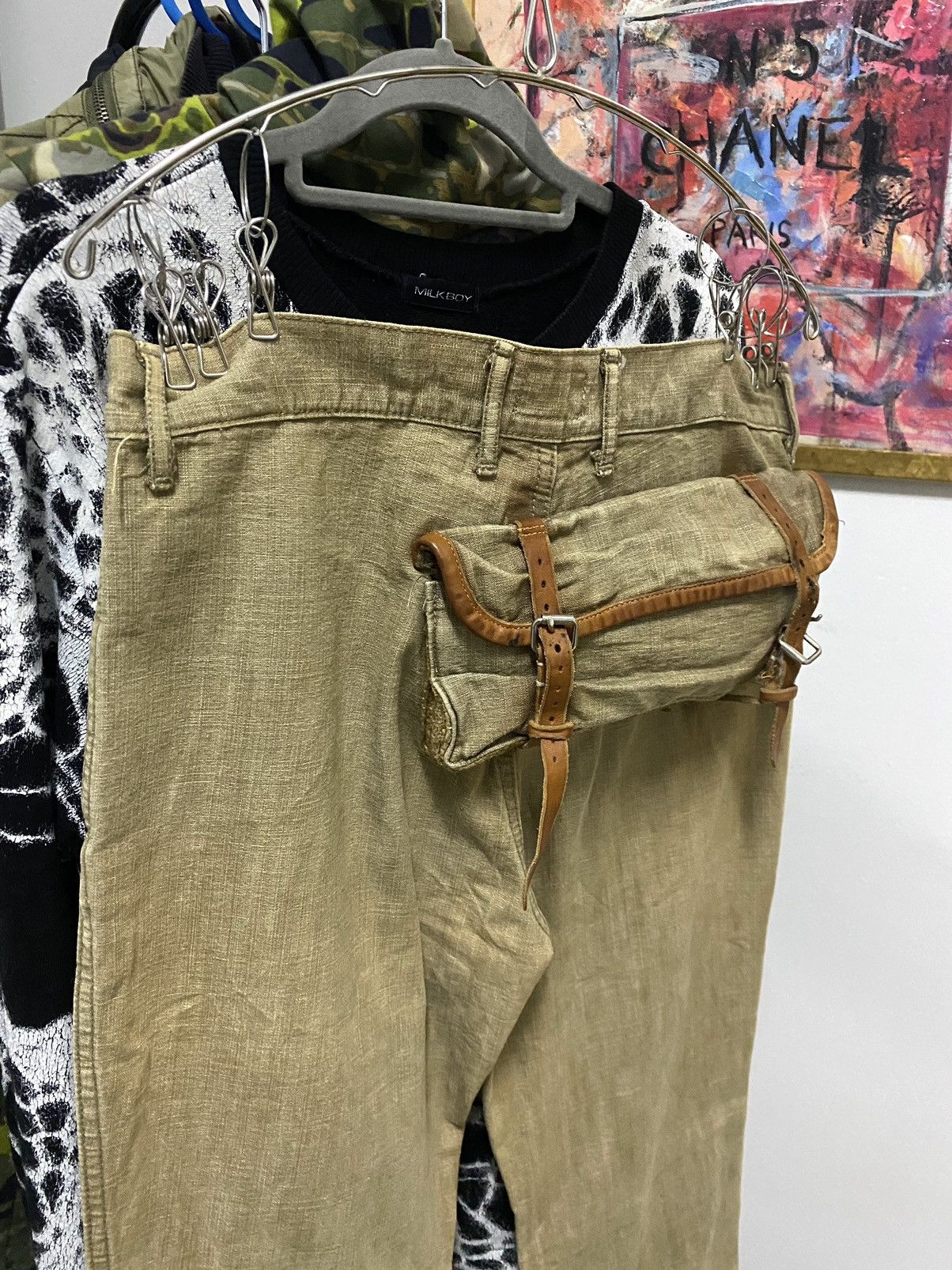 Kapital 🔥OG🔥Rare vintage Kapital Brown Flare Monkey pants Size US 29 - 4 Thumbnail