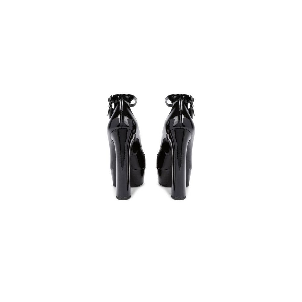 Tom Ford o1loc1c0924 W3112L Padlock Peep-Toe Pumps in Black Size US 5 / IT 35 - 3 Thumbnail