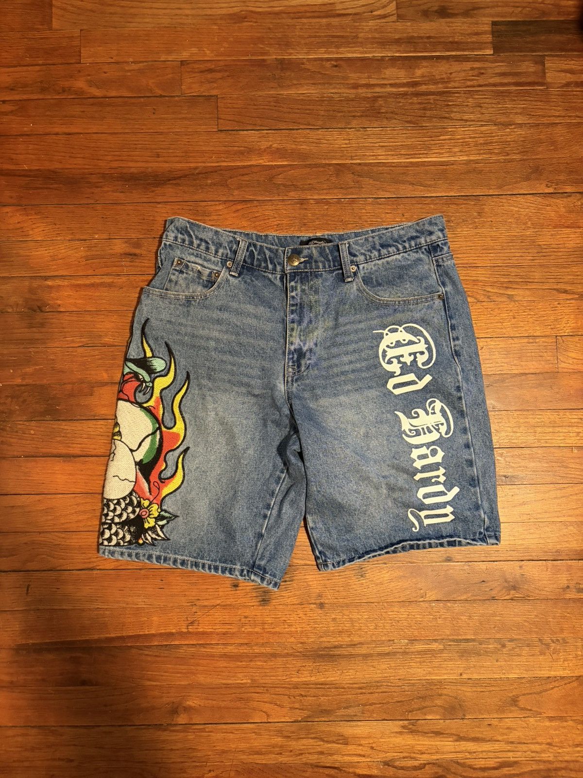 Ed Hardy Ed Hardy Denim Shorts Size US 32 / EU 48 - 1 Thumbnail