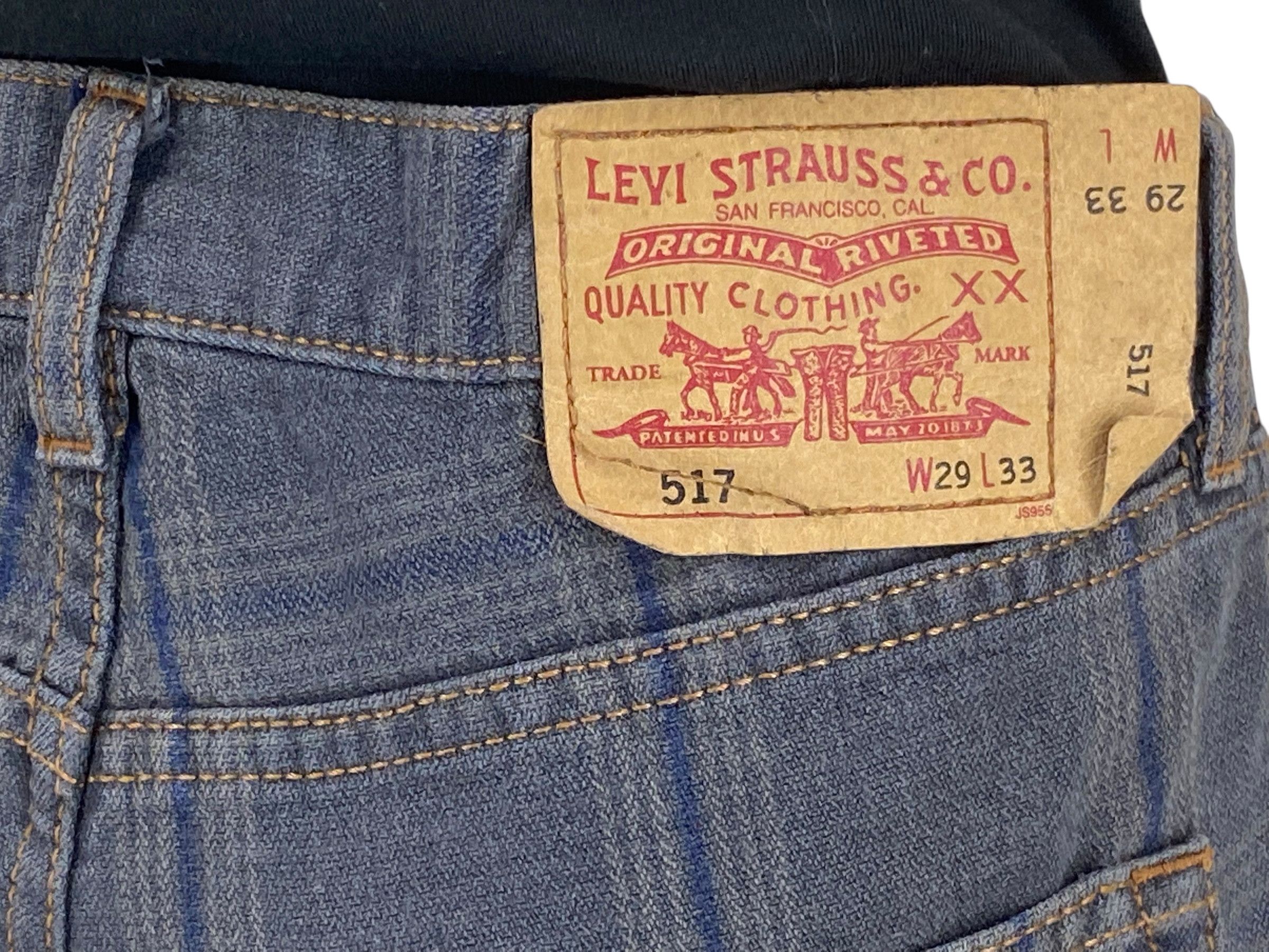 Levi's Vintage Clothing 517 Denim Jeans Japanese Surf Jeans Pants Size US 29 - 8 Thumbnail