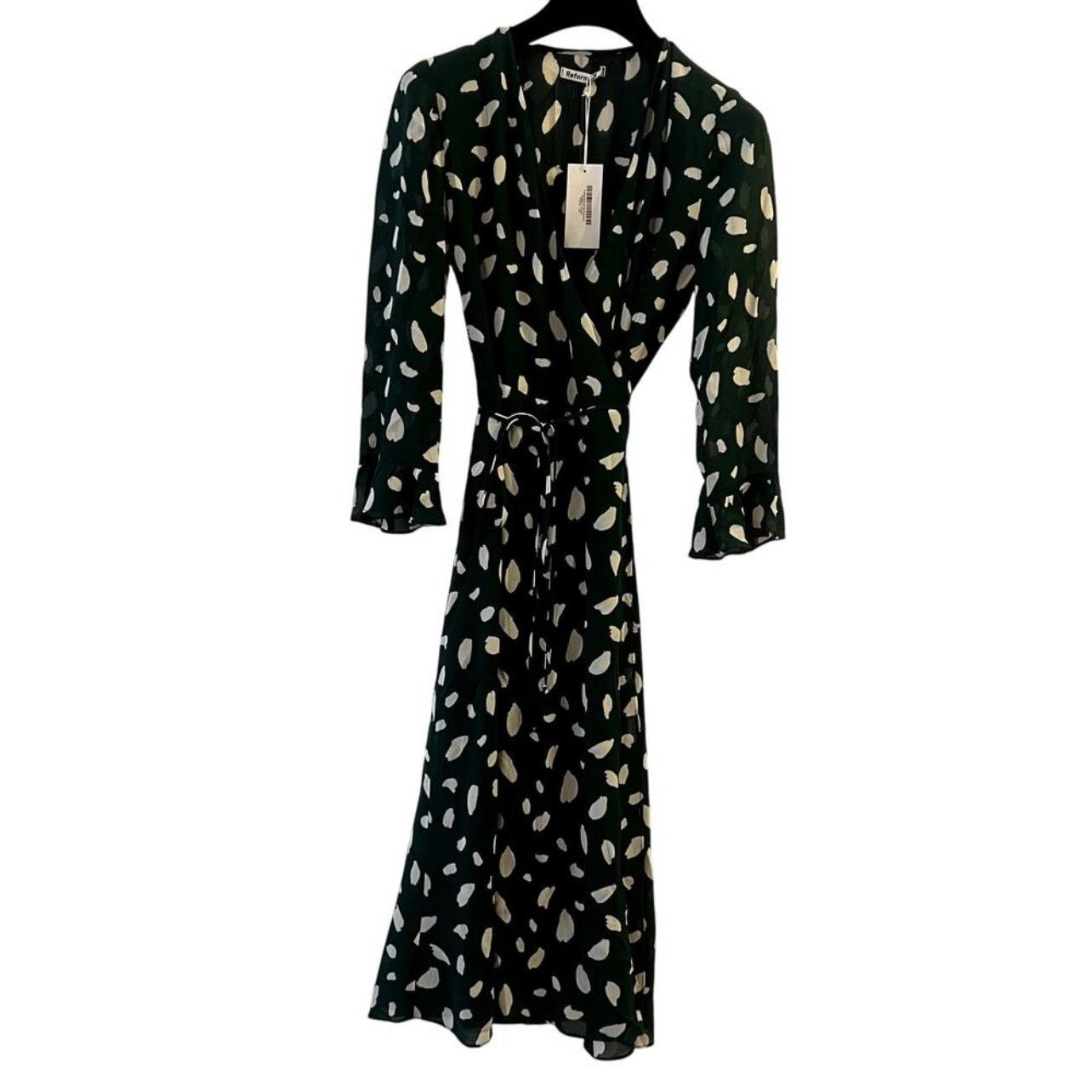 Reformation Reformation Mulberry wrap midi dress Fen green size 1X XL Size XL / US 12-14 / IT 48-50 - 4 Thumbnail