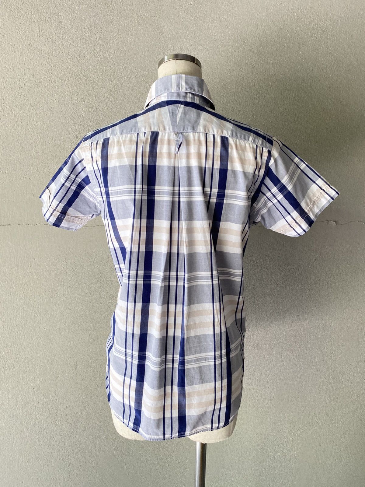 Haversack HAVERSACK Blue-White-Grey Plaid Short-Sleeve Shirt Size US S / EU 44-46 / 1 - 10 Thumbnail