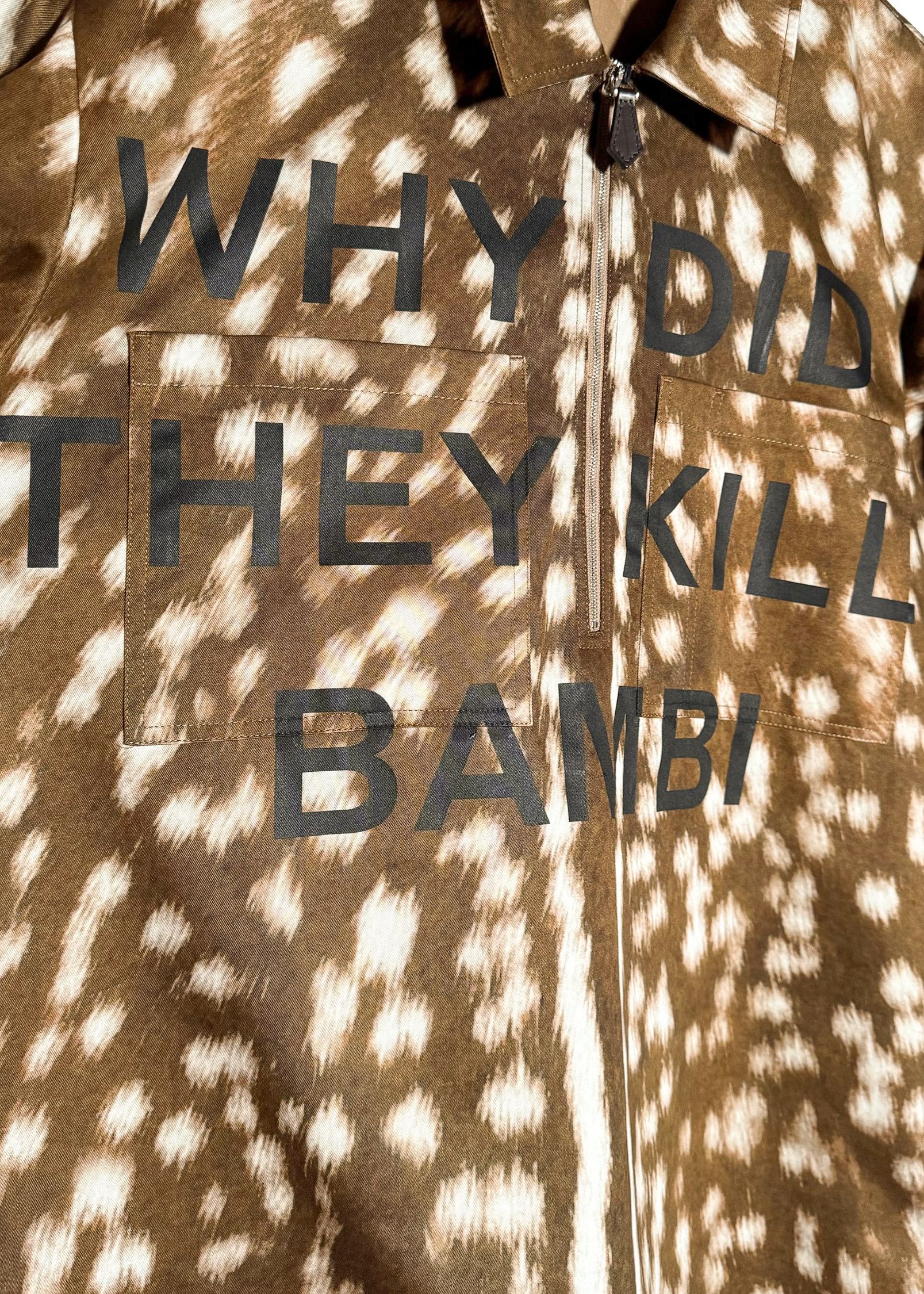 Burberry Burberry "Who Killed Bambi?" Runway Deer Printed Shirt Size US XS / EU 42 / 0 - 4 Thumbnail
