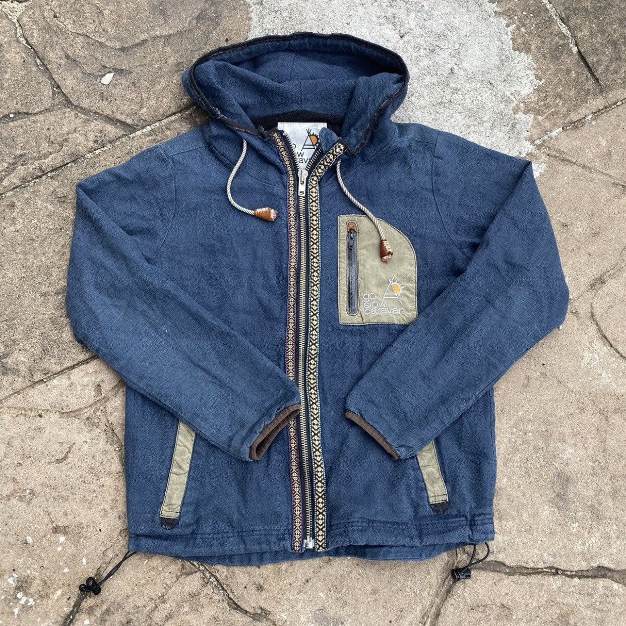 go slow caravan Rare Go Slow Caravan Zipper Hoodie Size US S / EU 44-46 / 1 - 1 Thumbnail