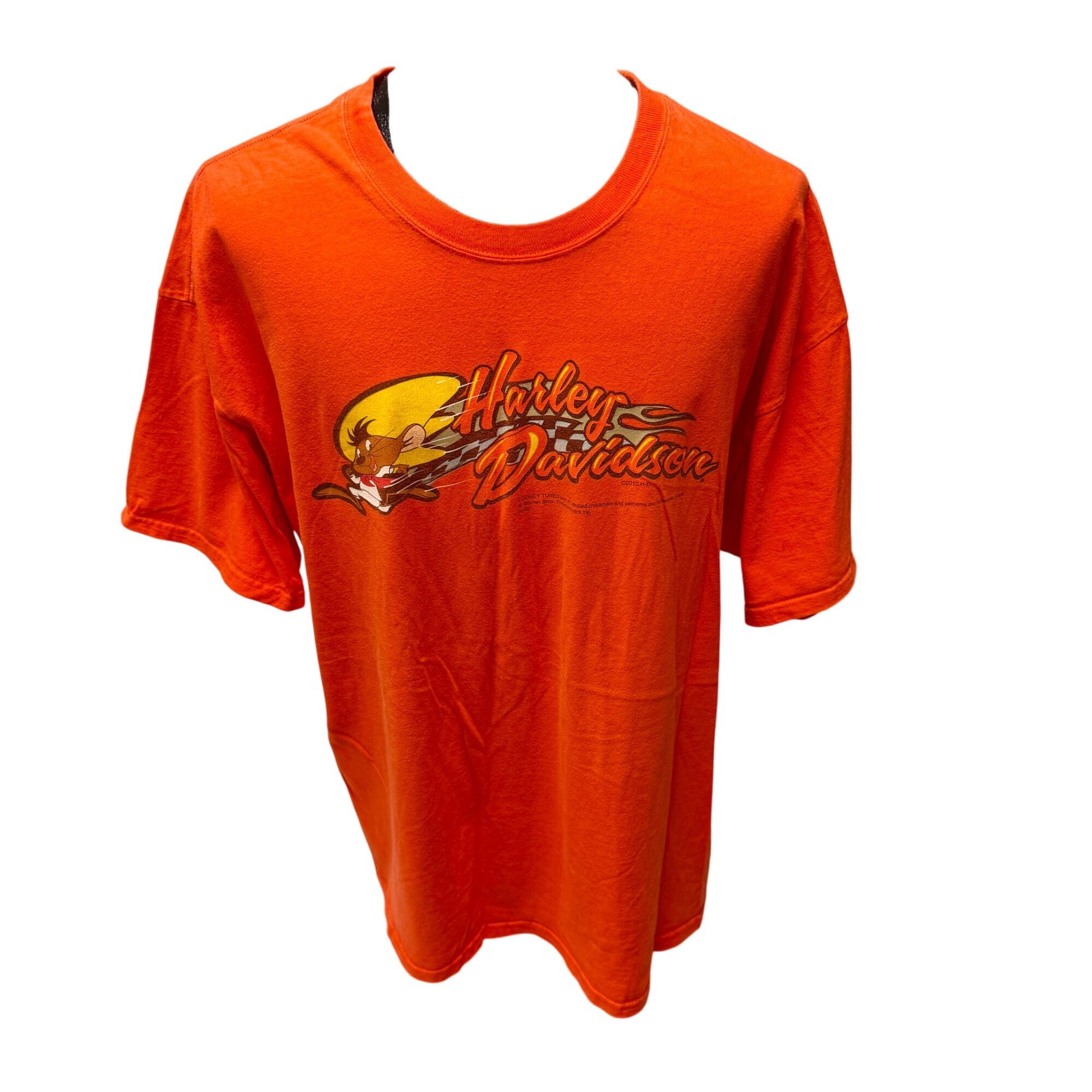 Harley Davidson LOONEY TUNES Crew San Antonio TEXAS Motorcycle Biker T Shirt Size US XXL / EU 58 / 5 - 2 Thumbnail