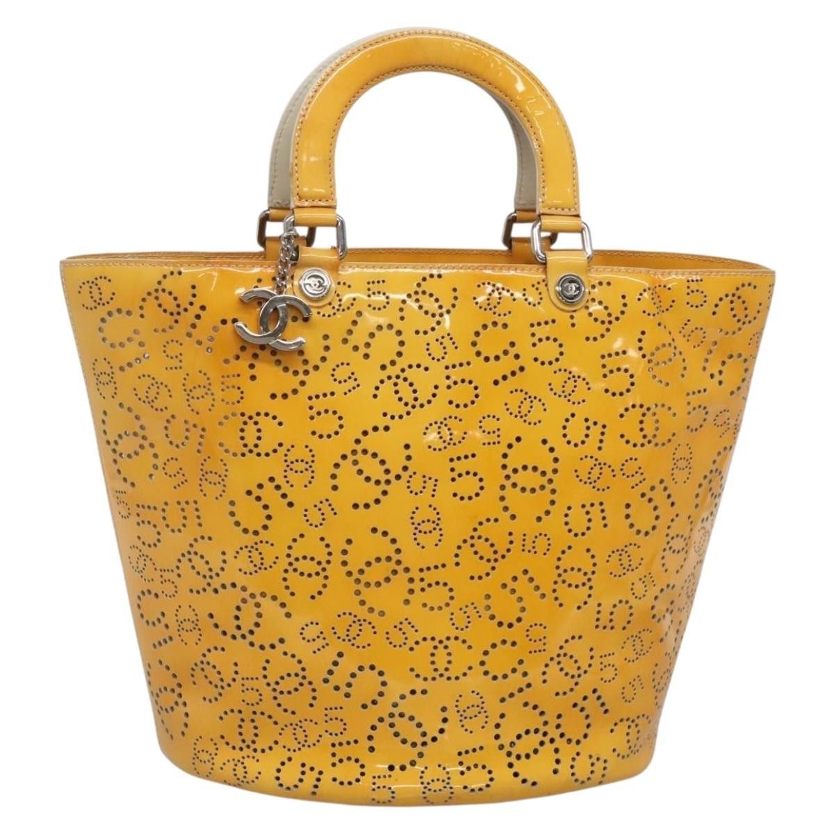 Chanel Chanel CC No.5 Shopping Tote Perforated Patent Size ONE SIZE - 1 Thumbnail