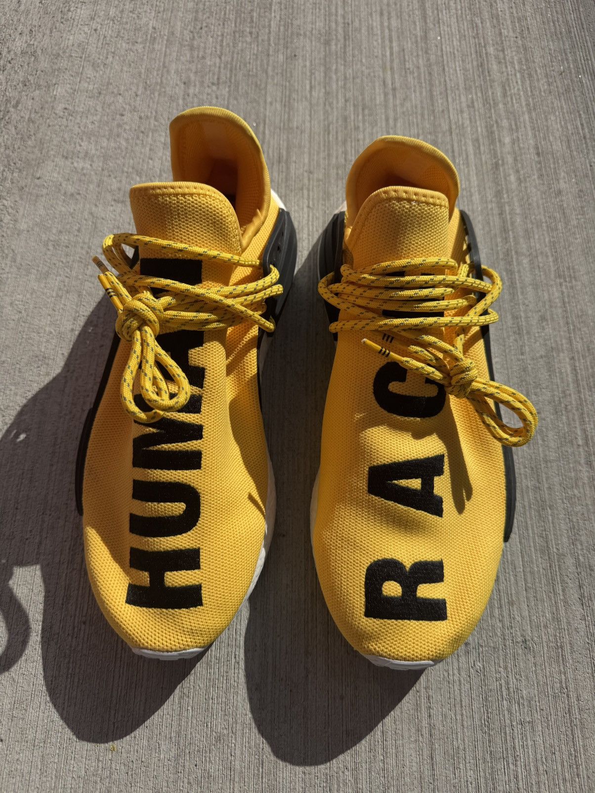 Adidas × Pharrell ADIDAS HUMAN RACE NMD YELLOW OG ORIGINAL SIZE 9.5 CLEAN Size US 9.5 / EU 42-43 - 3 Thumbnail