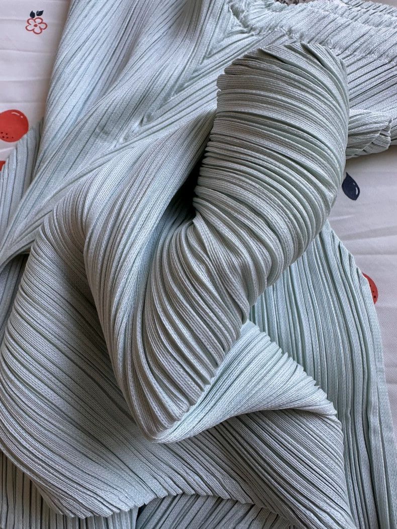 Issey Miyake Issey Miyake size:2 Mint green pleated trousers Size 32" / US 10 / IT 46 - 6 Thumbnail